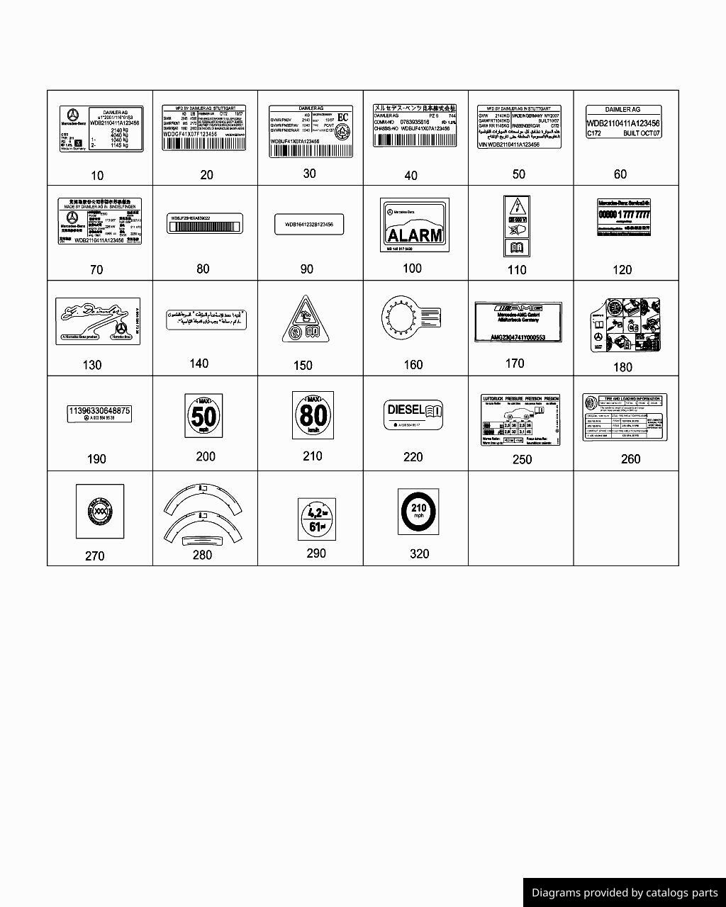 Car part diagram