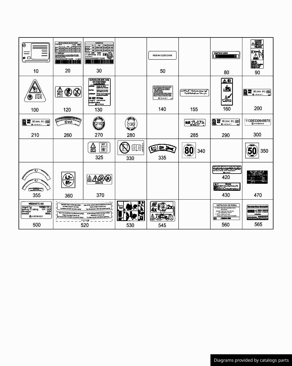 Car part diagram