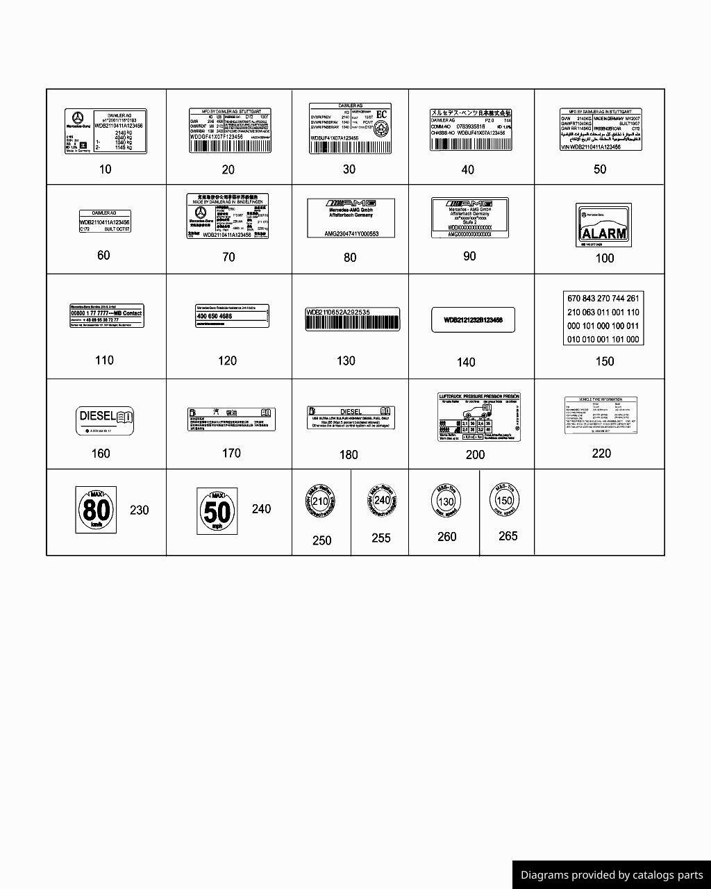 Car part diagram