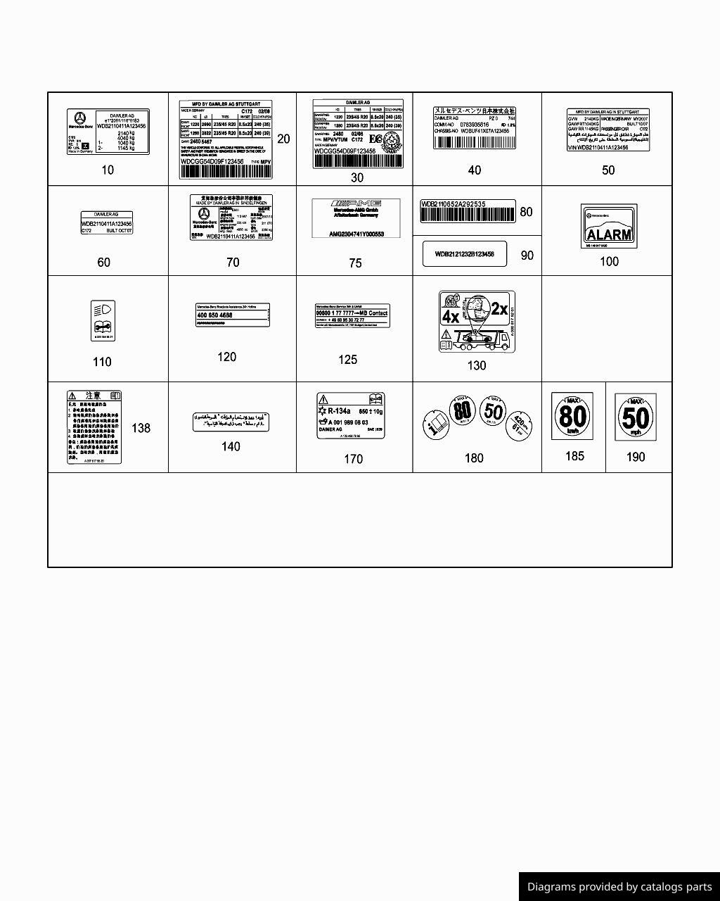 Car part diagram
