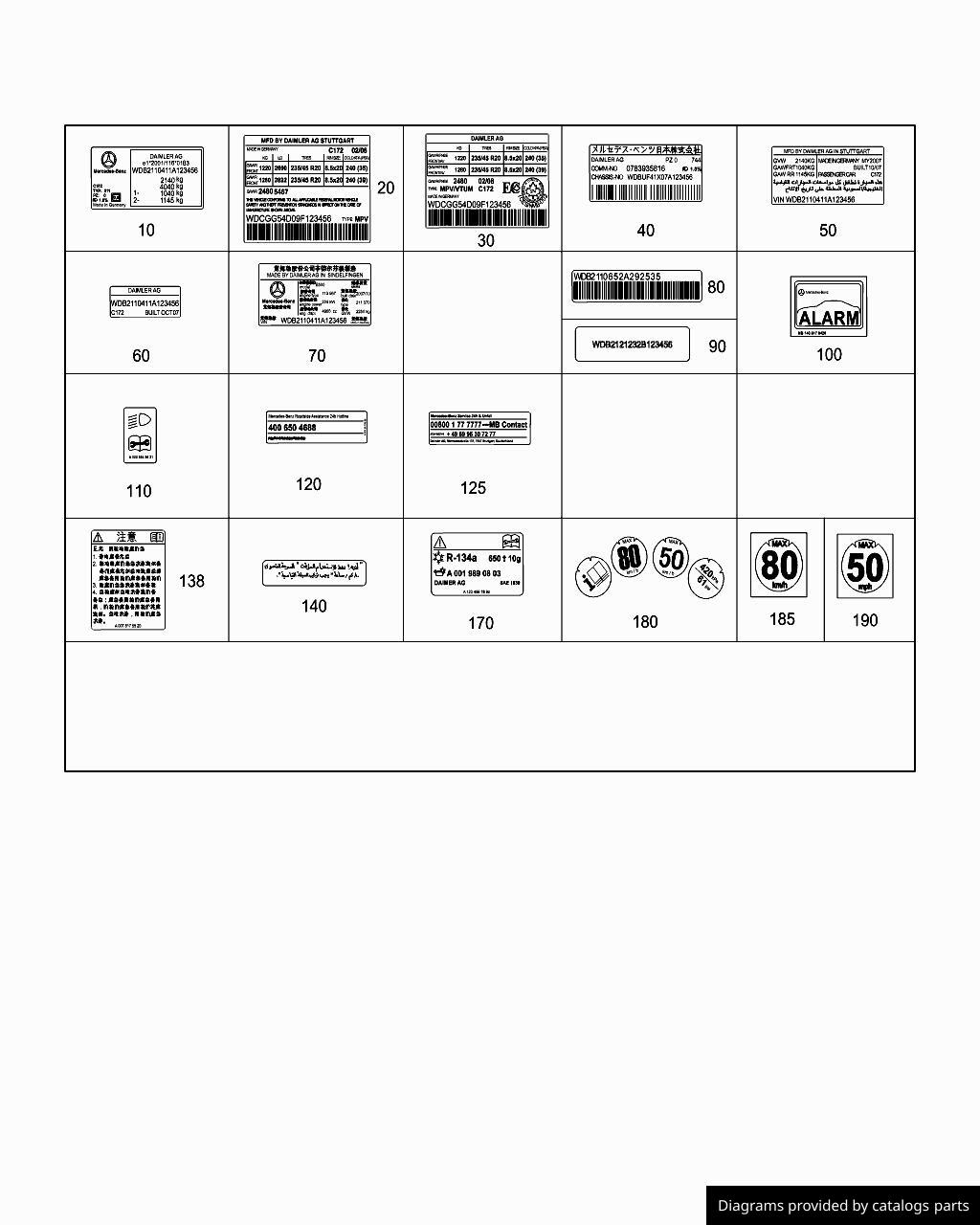 Car part diagram