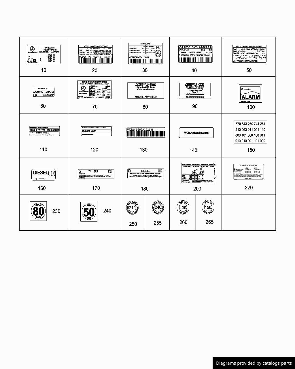 Car part diagram