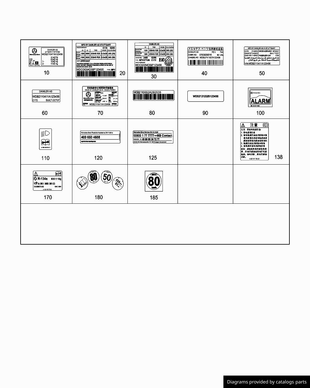 Car part diagram
