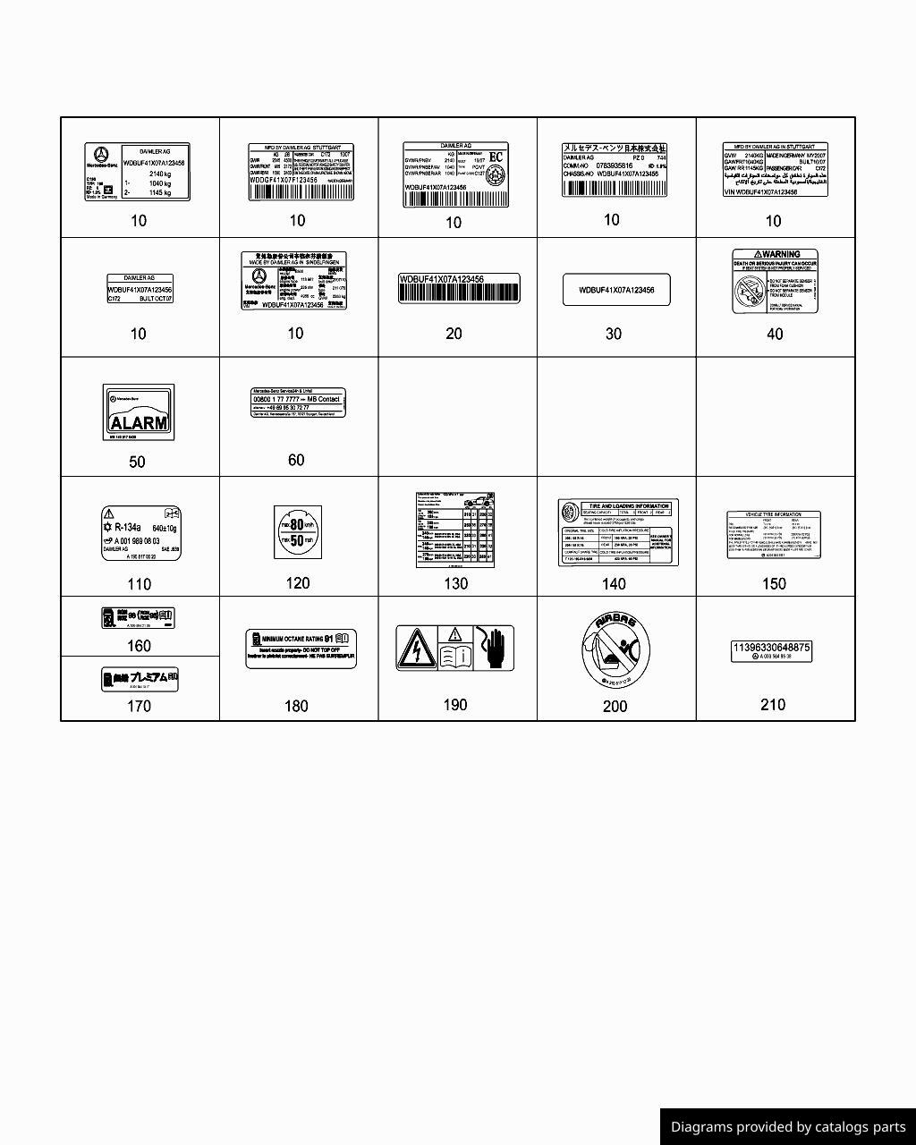 Car part diagram