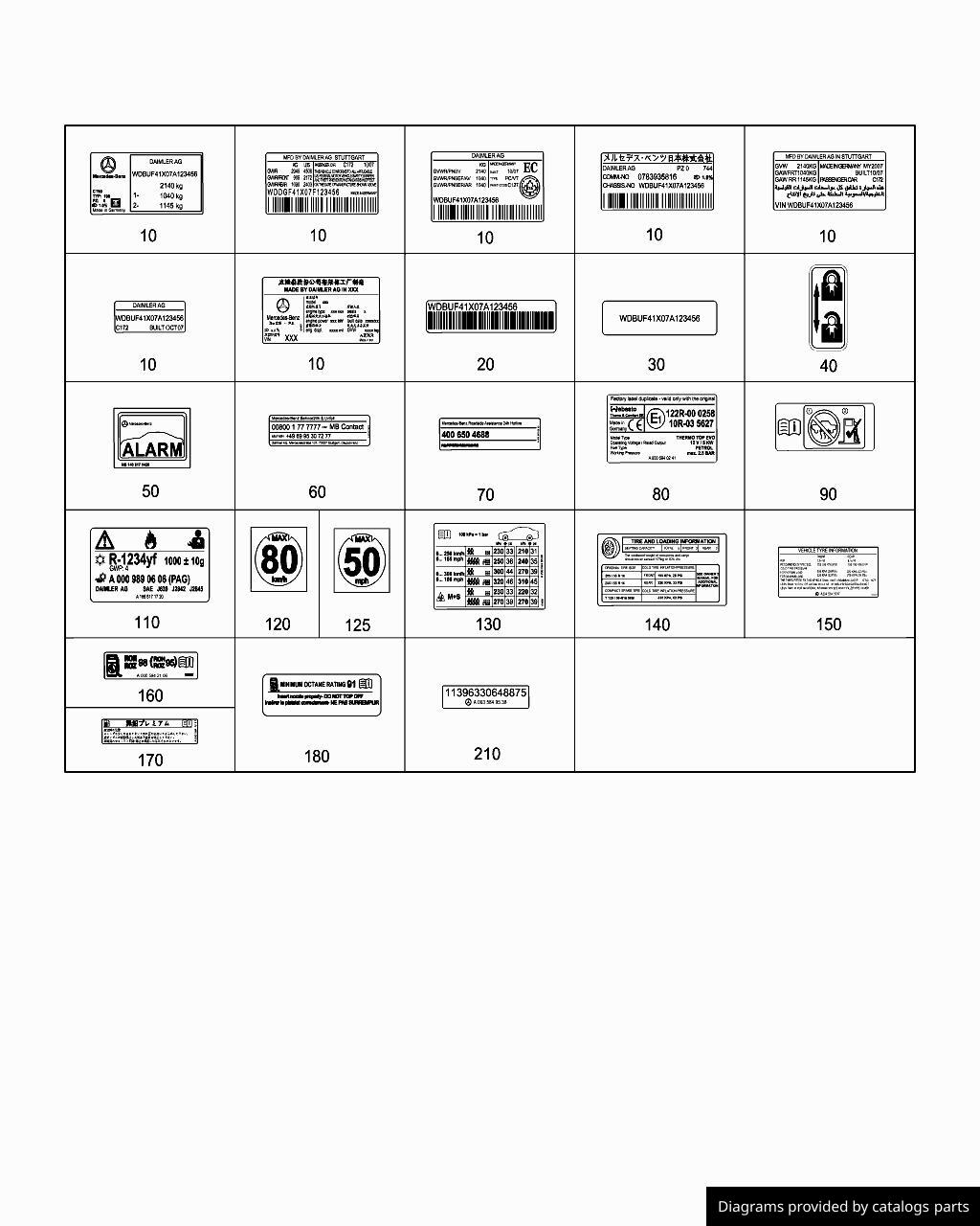 Car part diagram