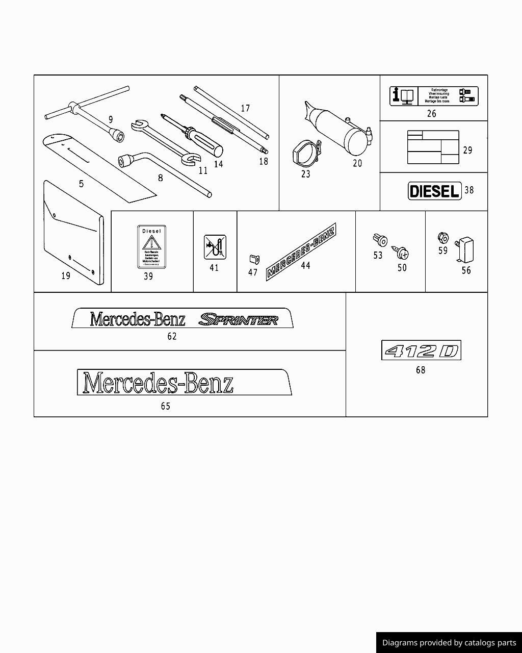 Car part diagram