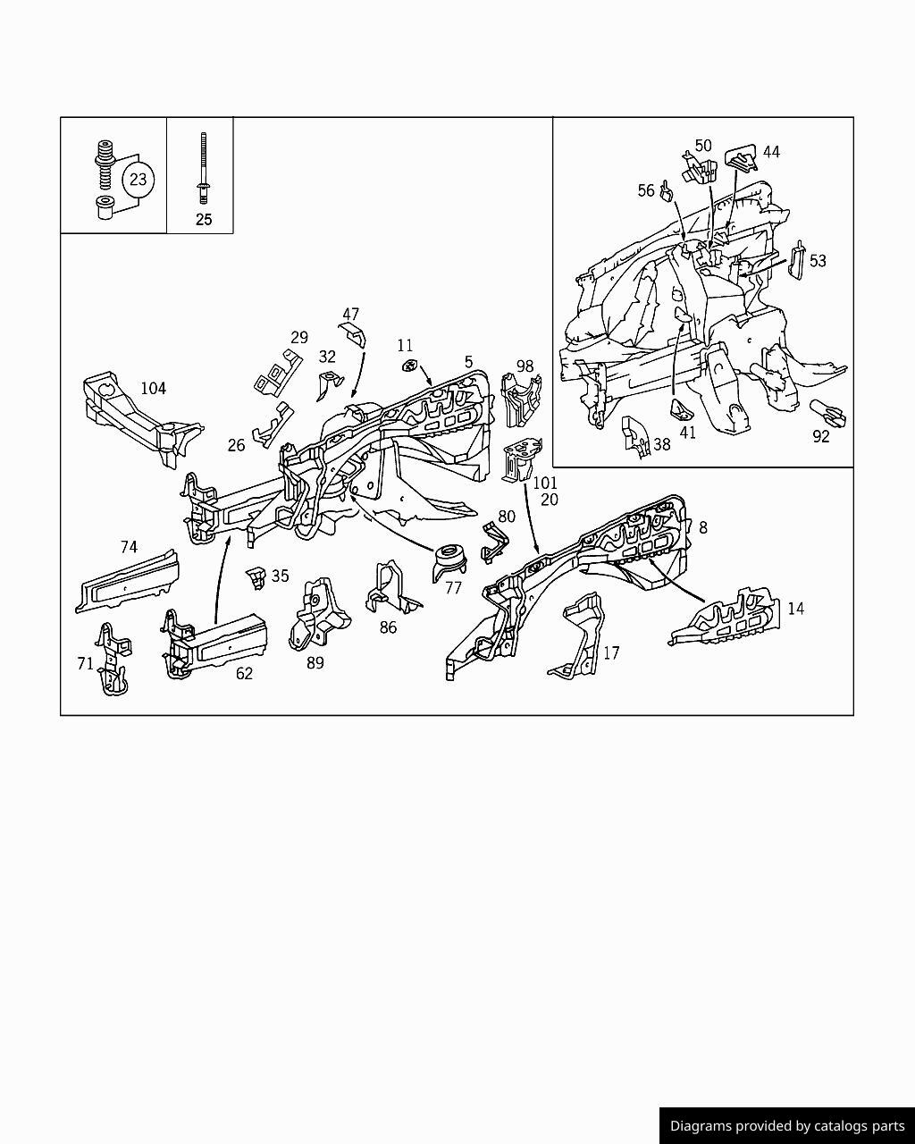 Car part diagram