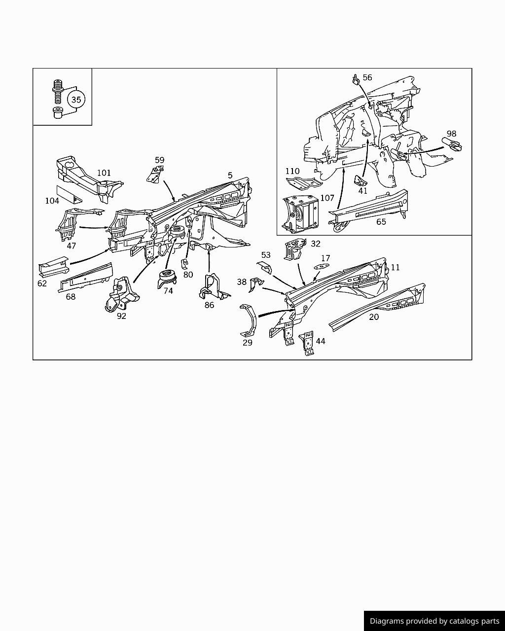 Car part diagram