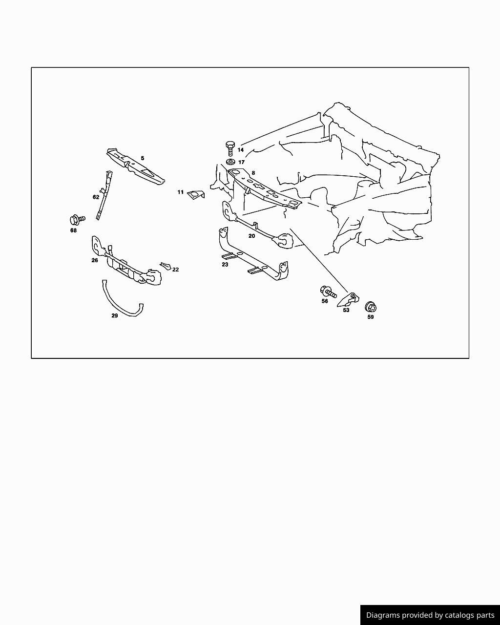 Mercedes Benz Cross Member A2016205786 - LLLParts