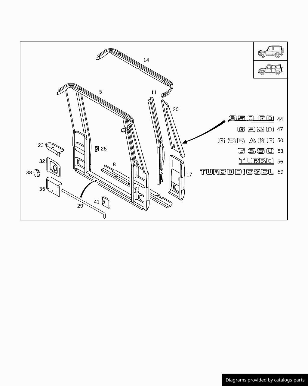 Car part diagram