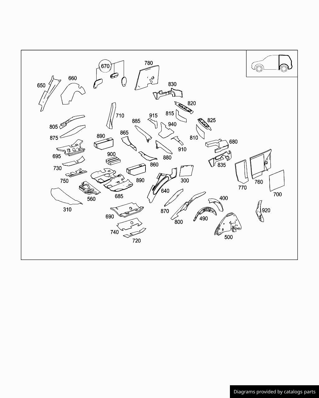 Car part diagram