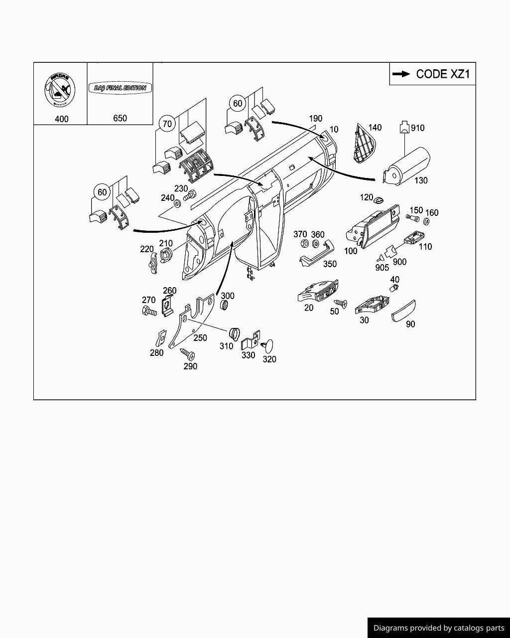 Car part diagram