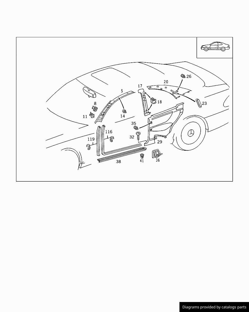 Car part diagram