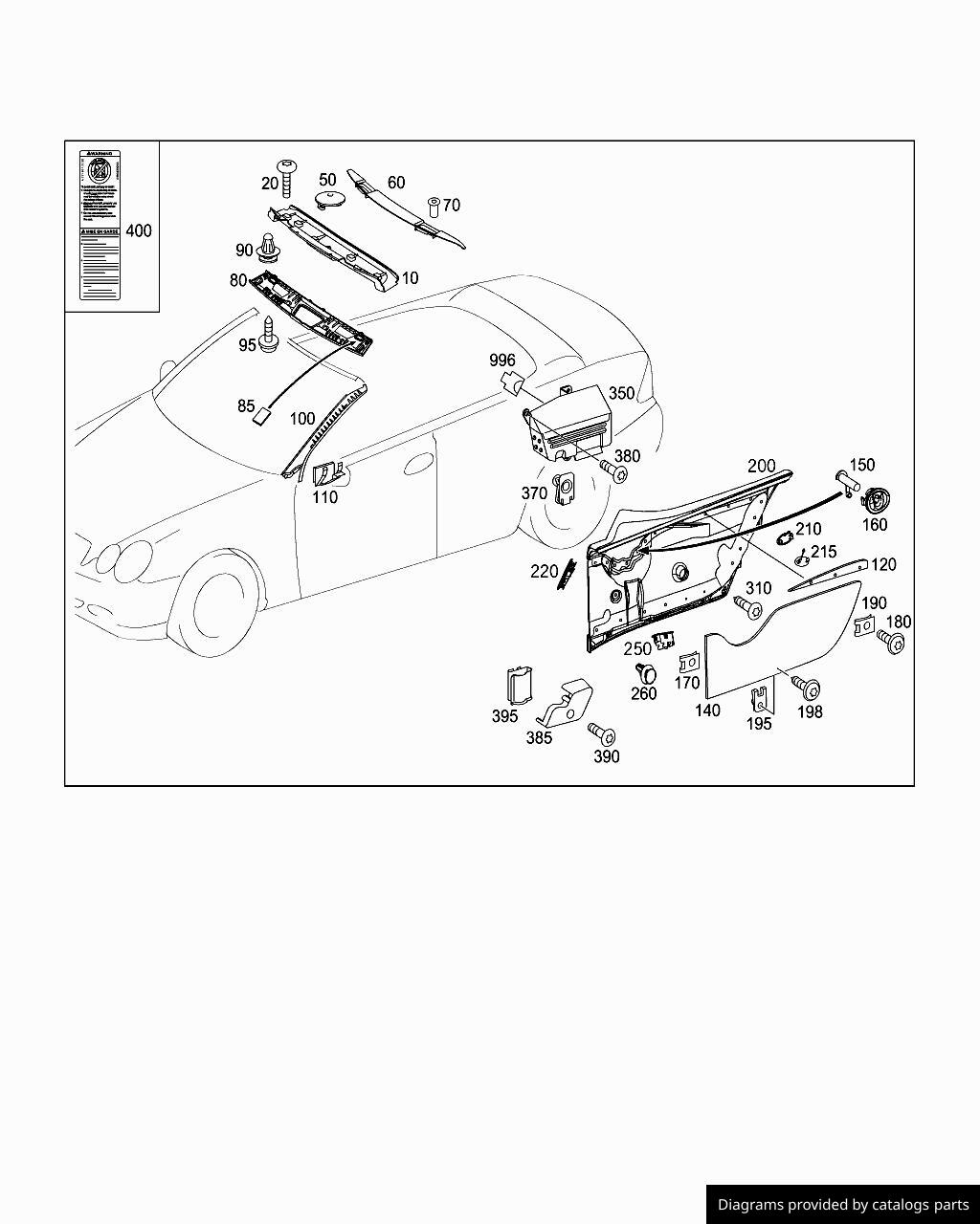 Car part diagram