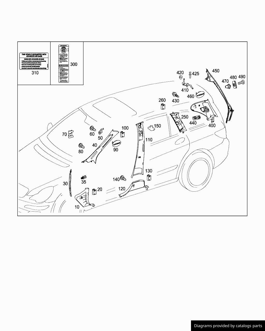 Car part diagram