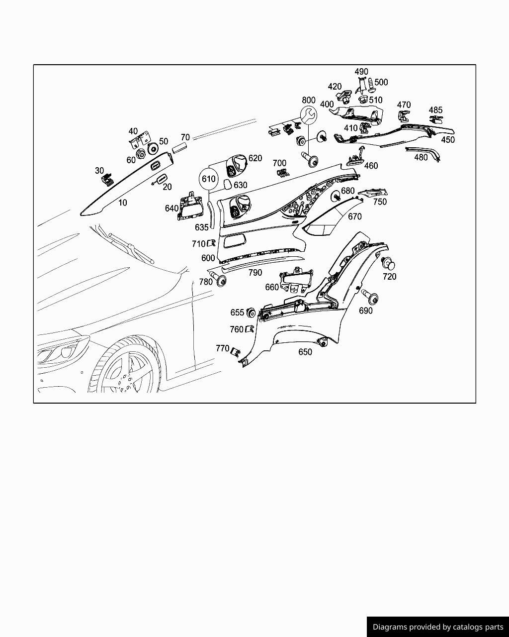 Car part diagram