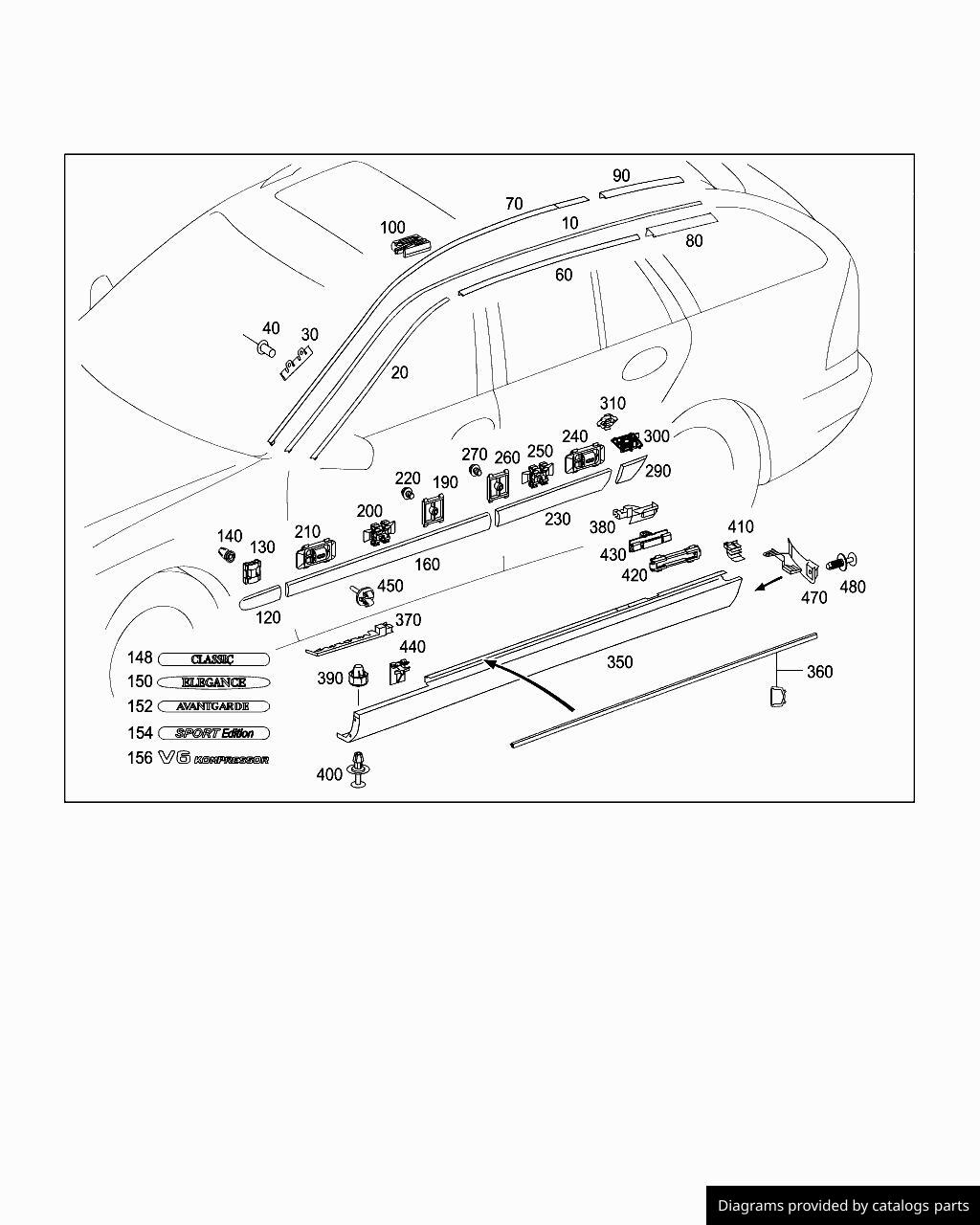 Car part diagram