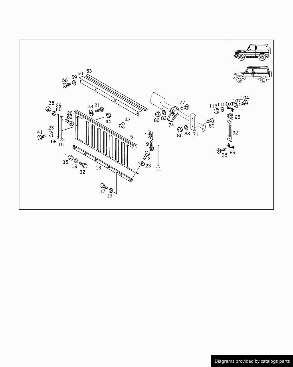 Car part diagram