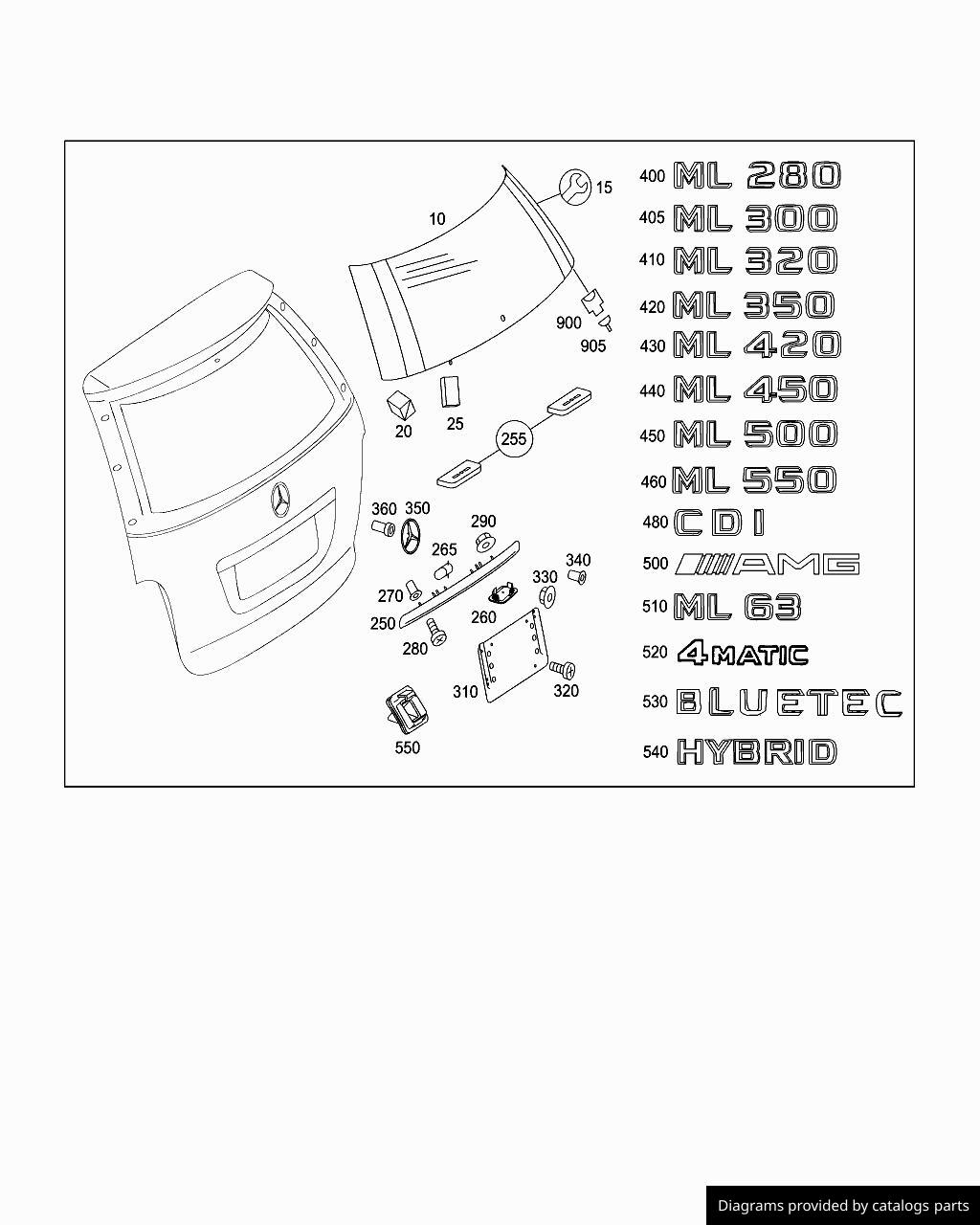 Car part diagram