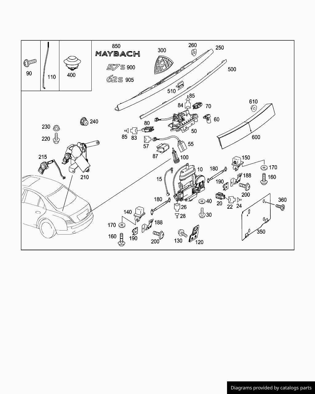 Car part diagram