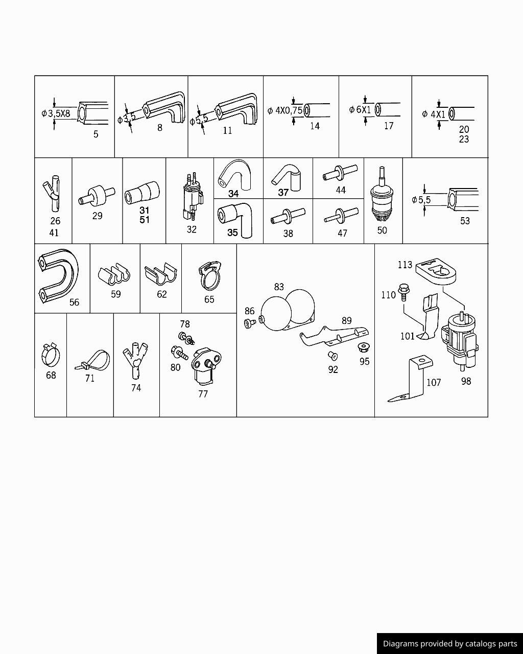 Car part diagram