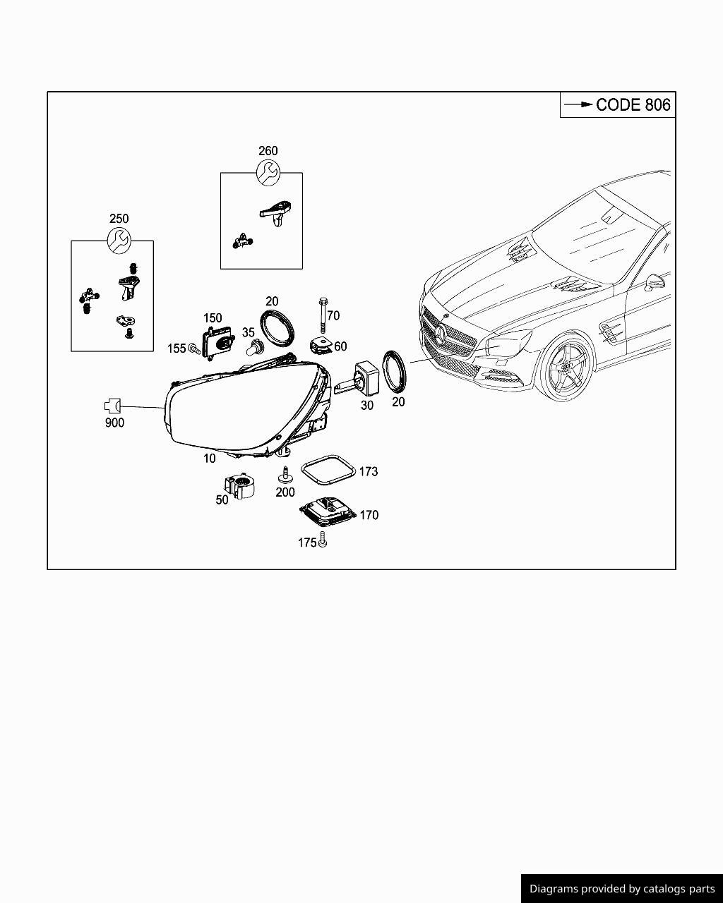 Car part diagram