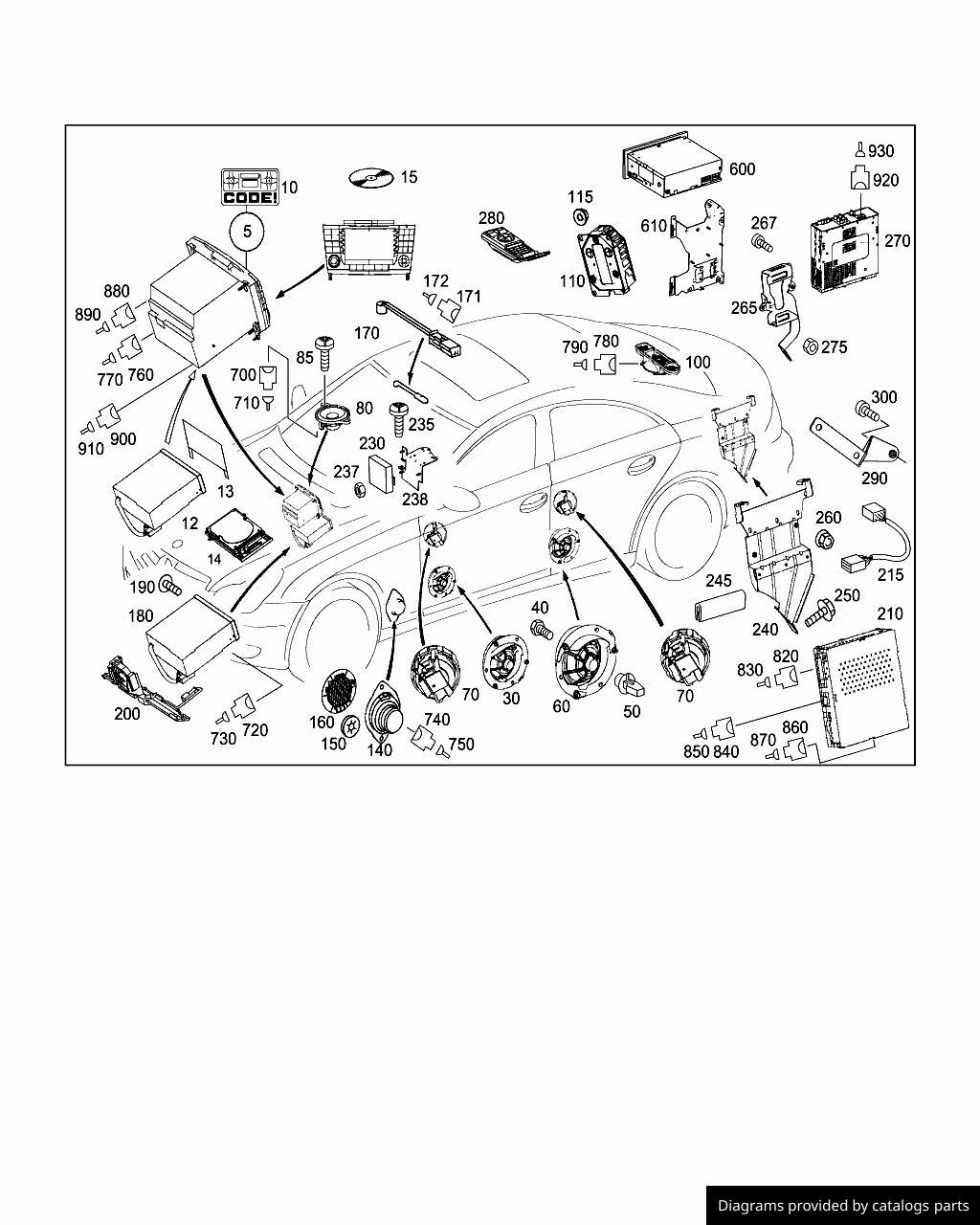Car part diagram