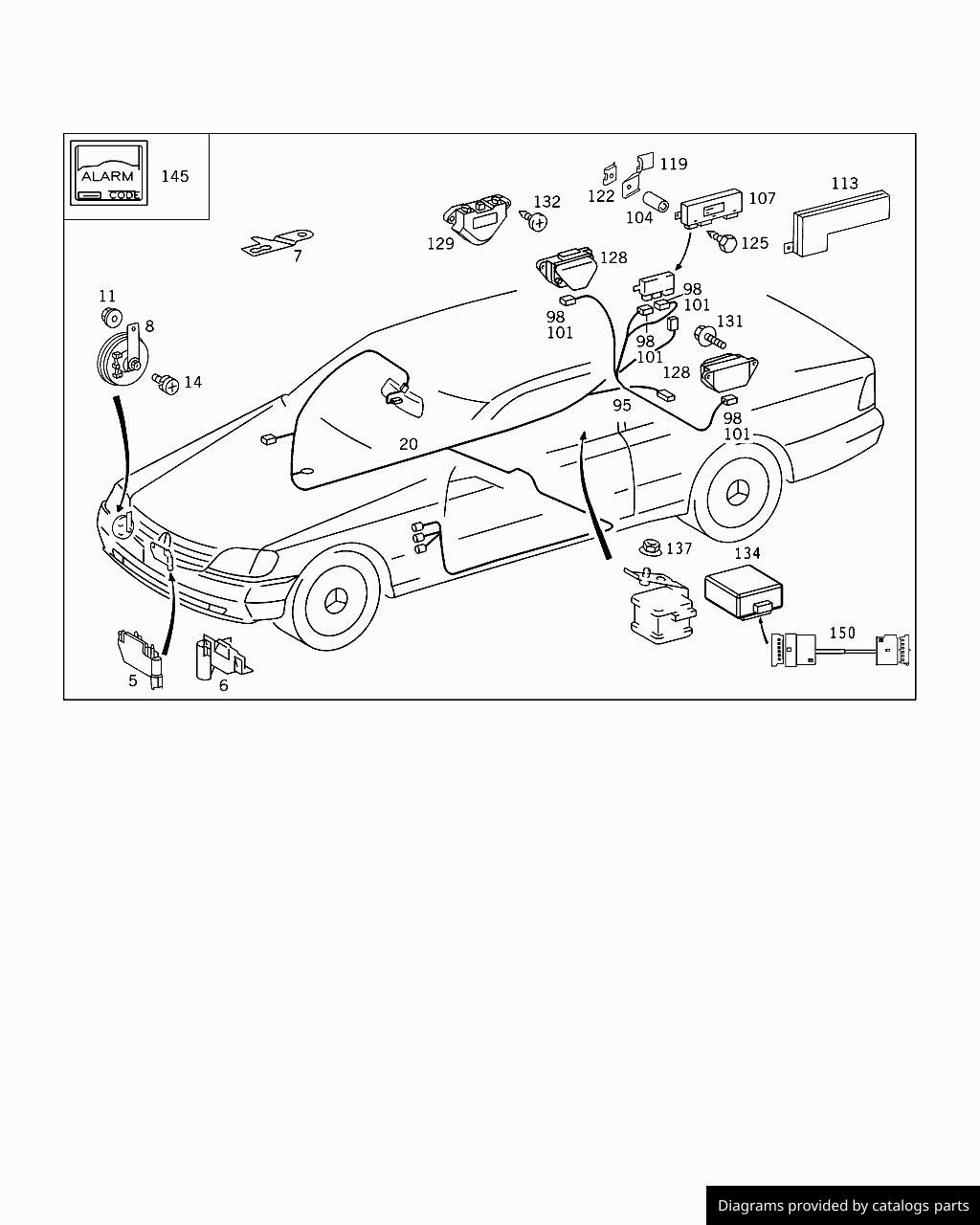 Car part diagram