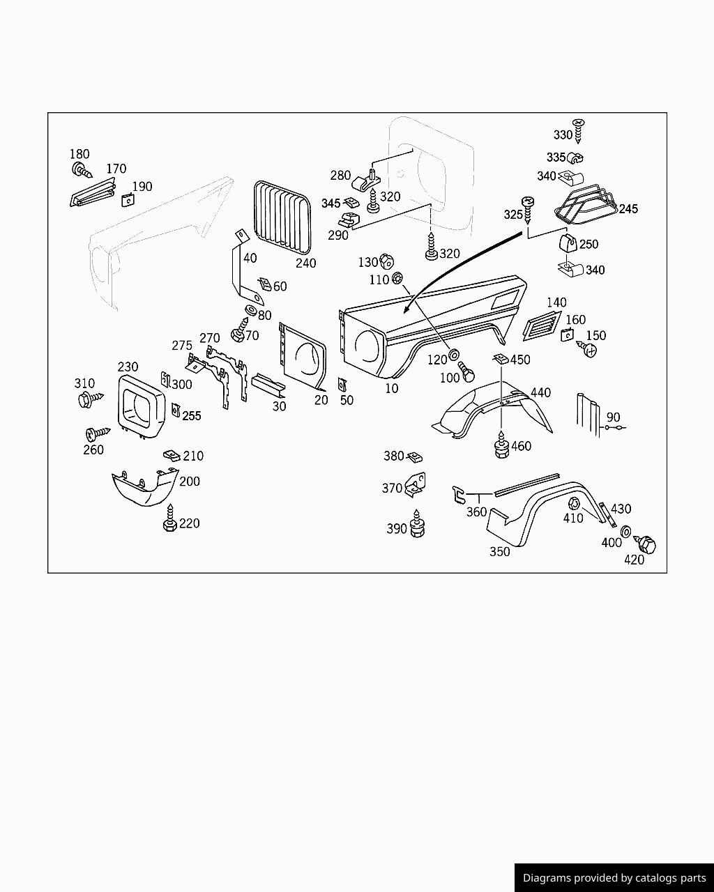 Car part diagram