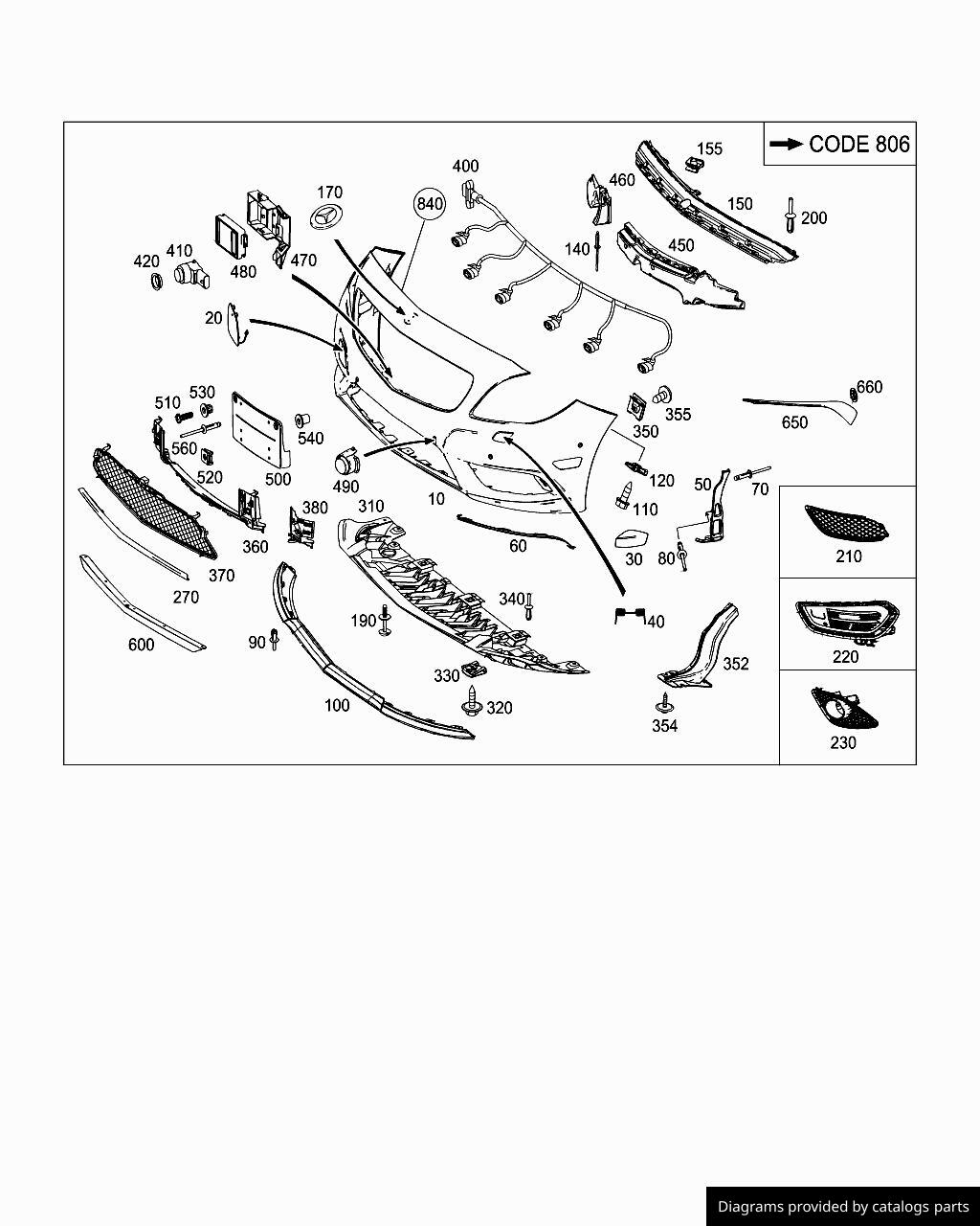 Car part diagram