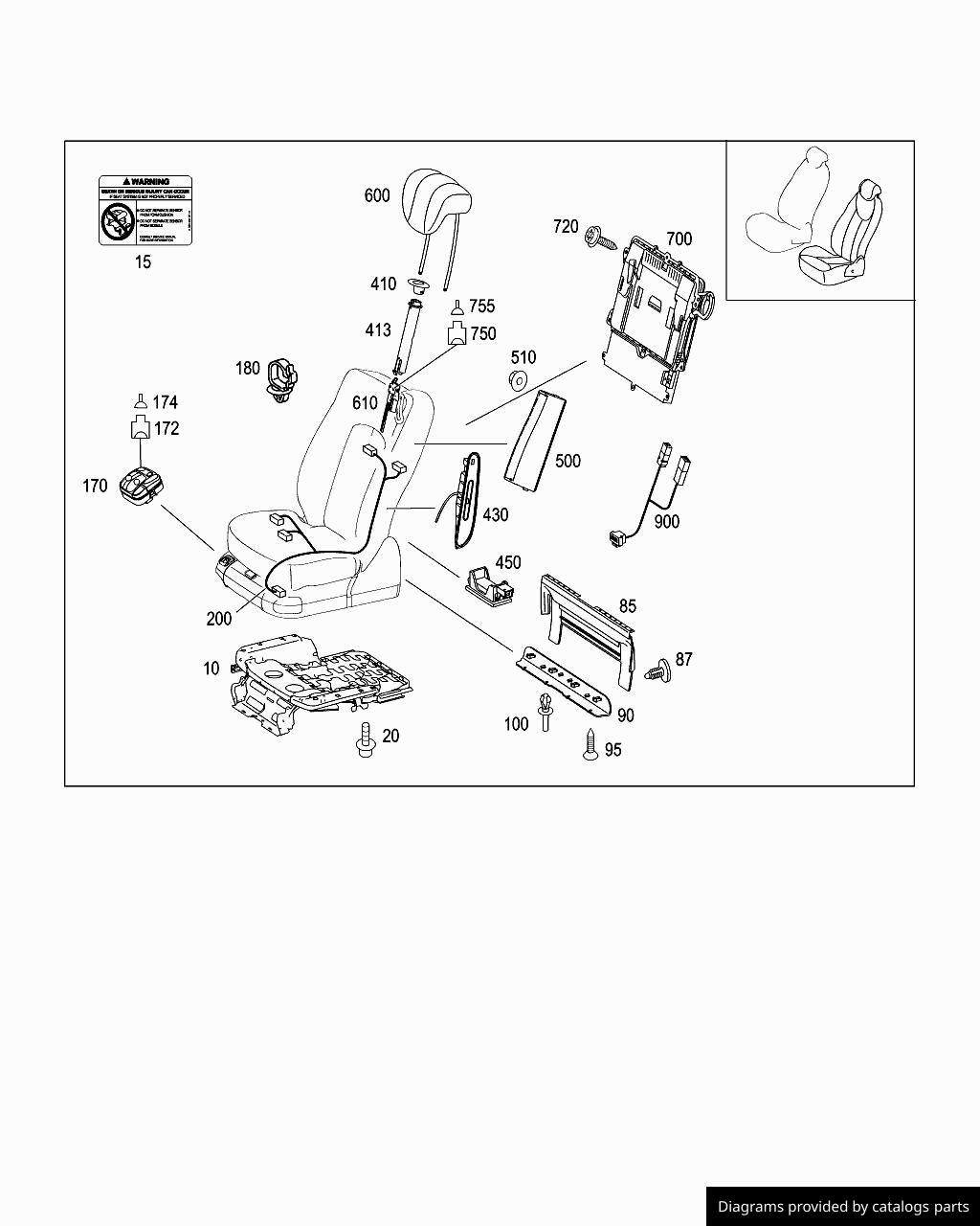 Car part diagram