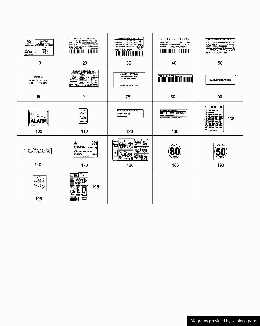 Car part diagram