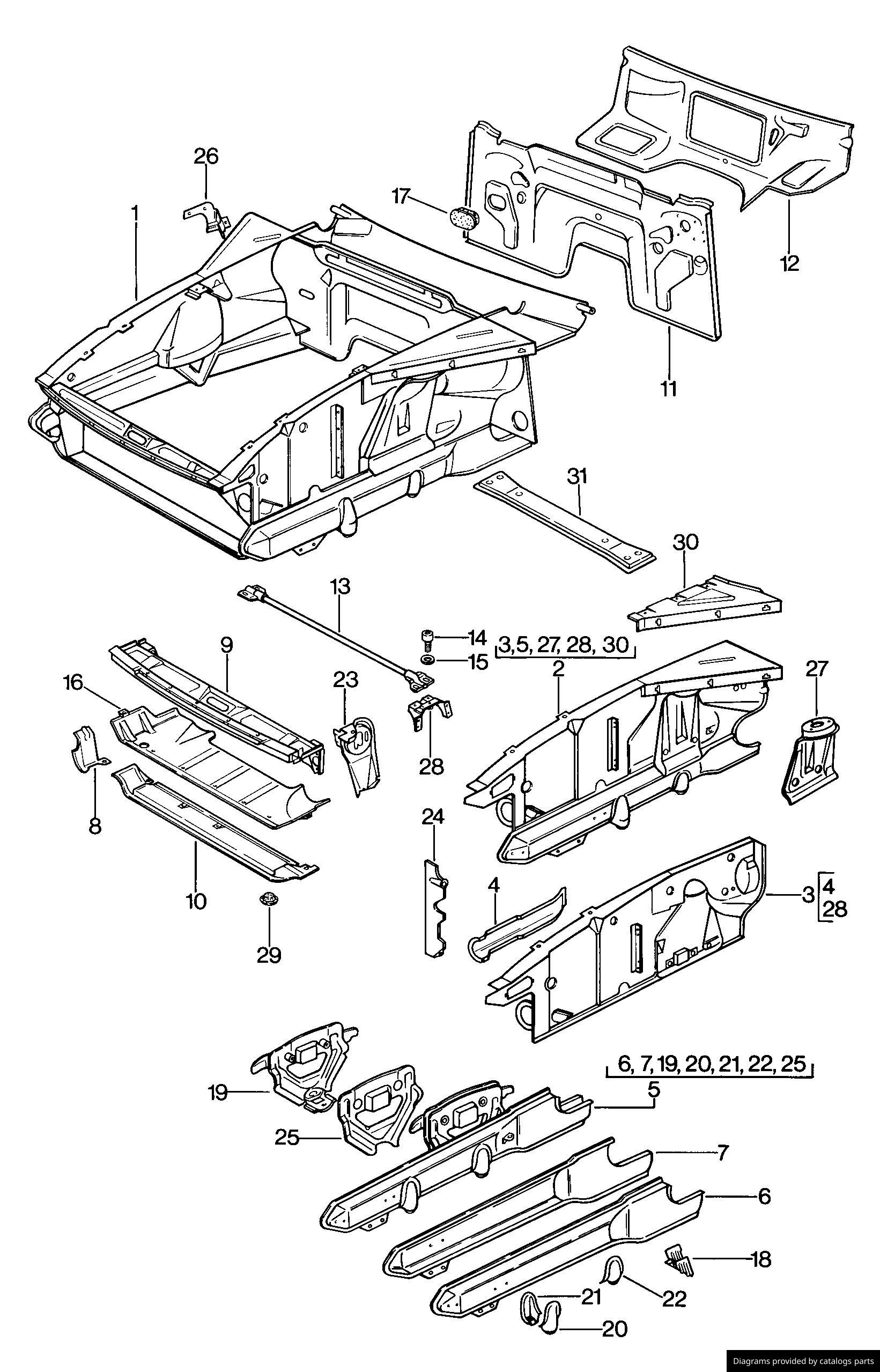 Car part diagram