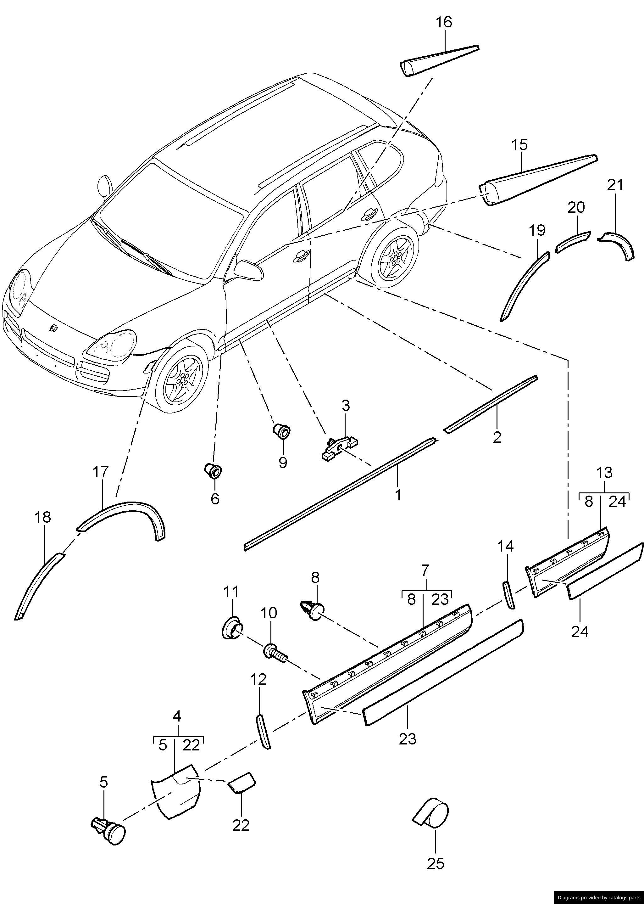 Car part diagram