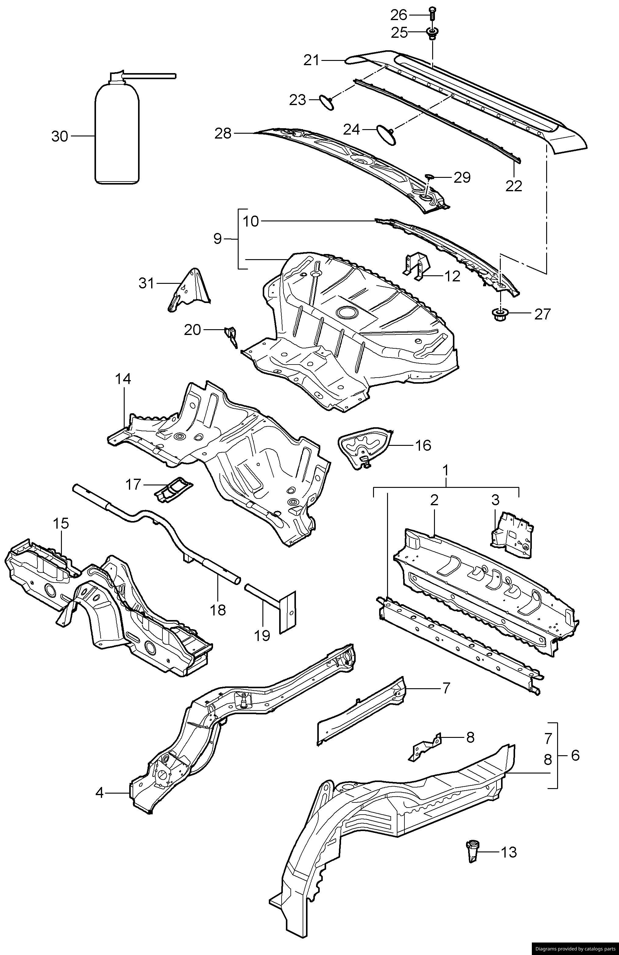 Car part diagram
