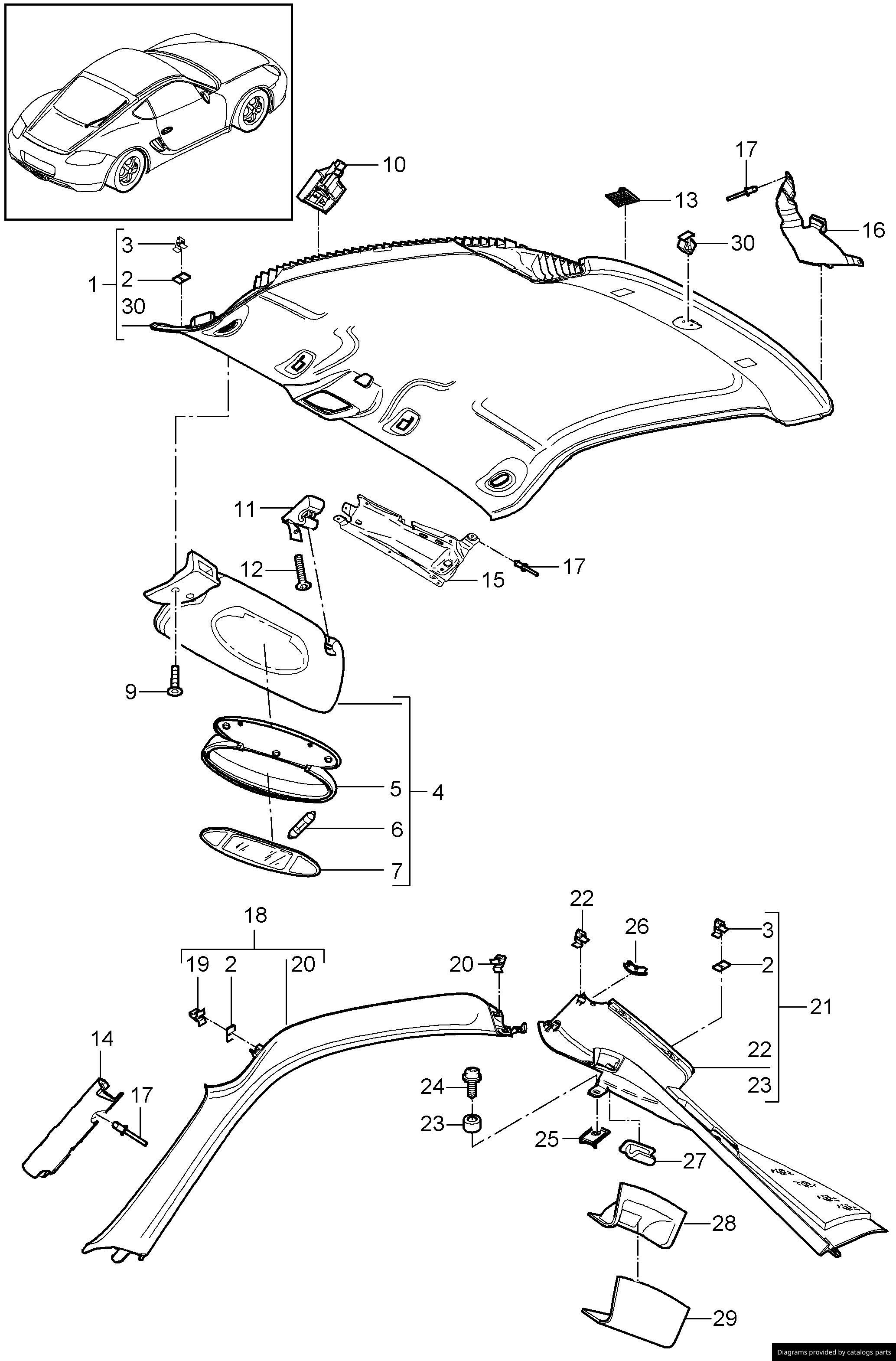 Car part diagram