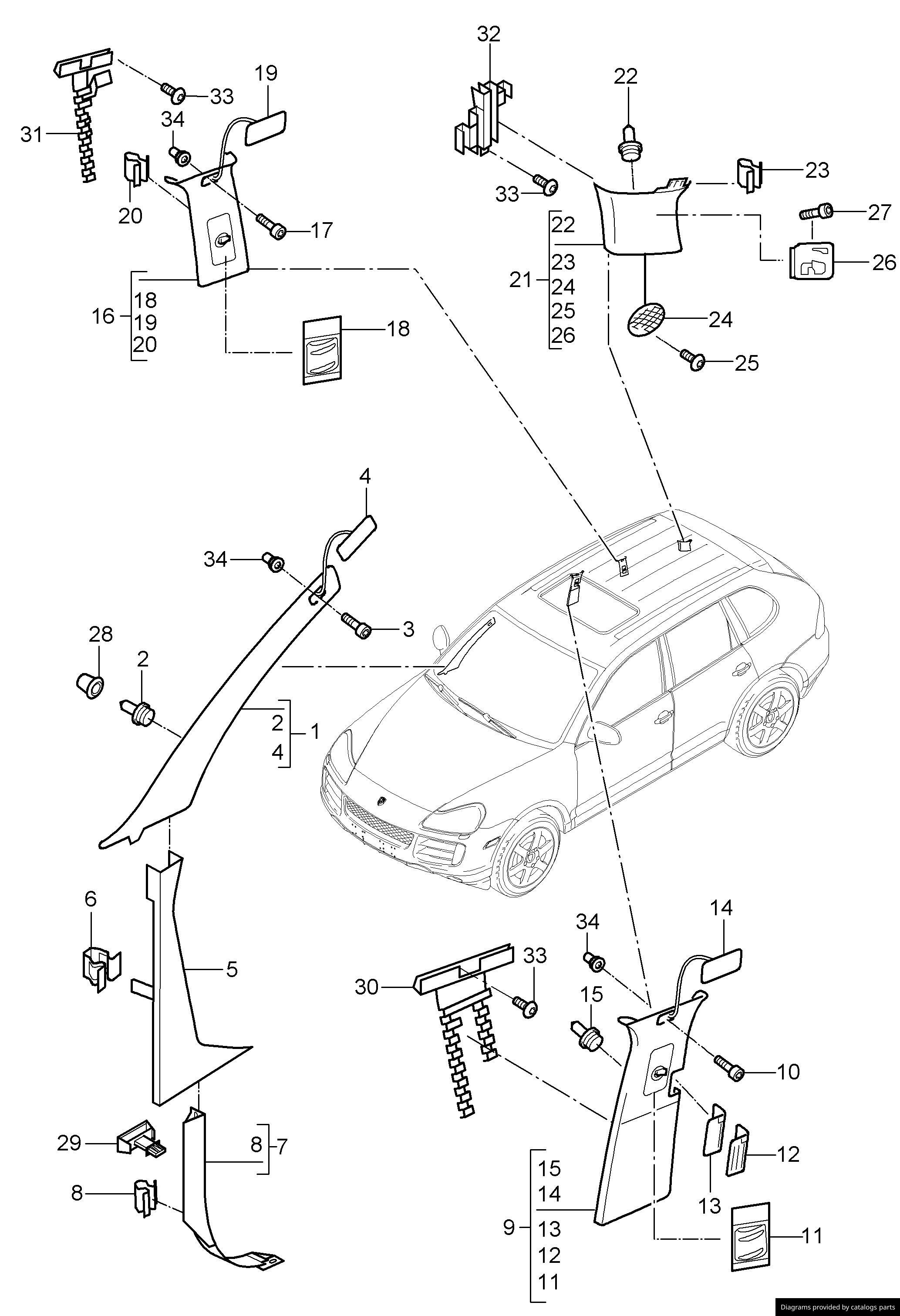 Car part diagram