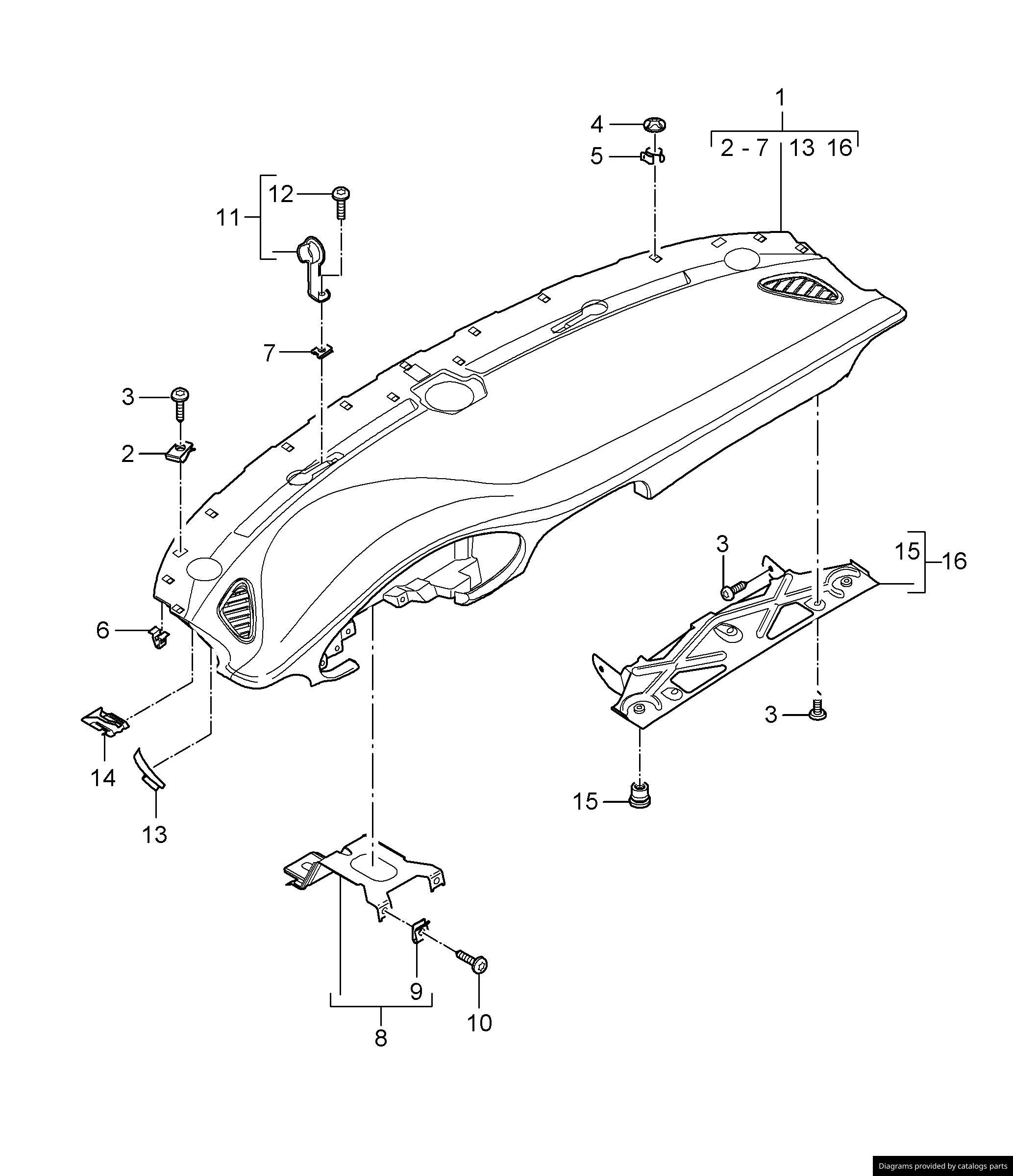 Car part diagram