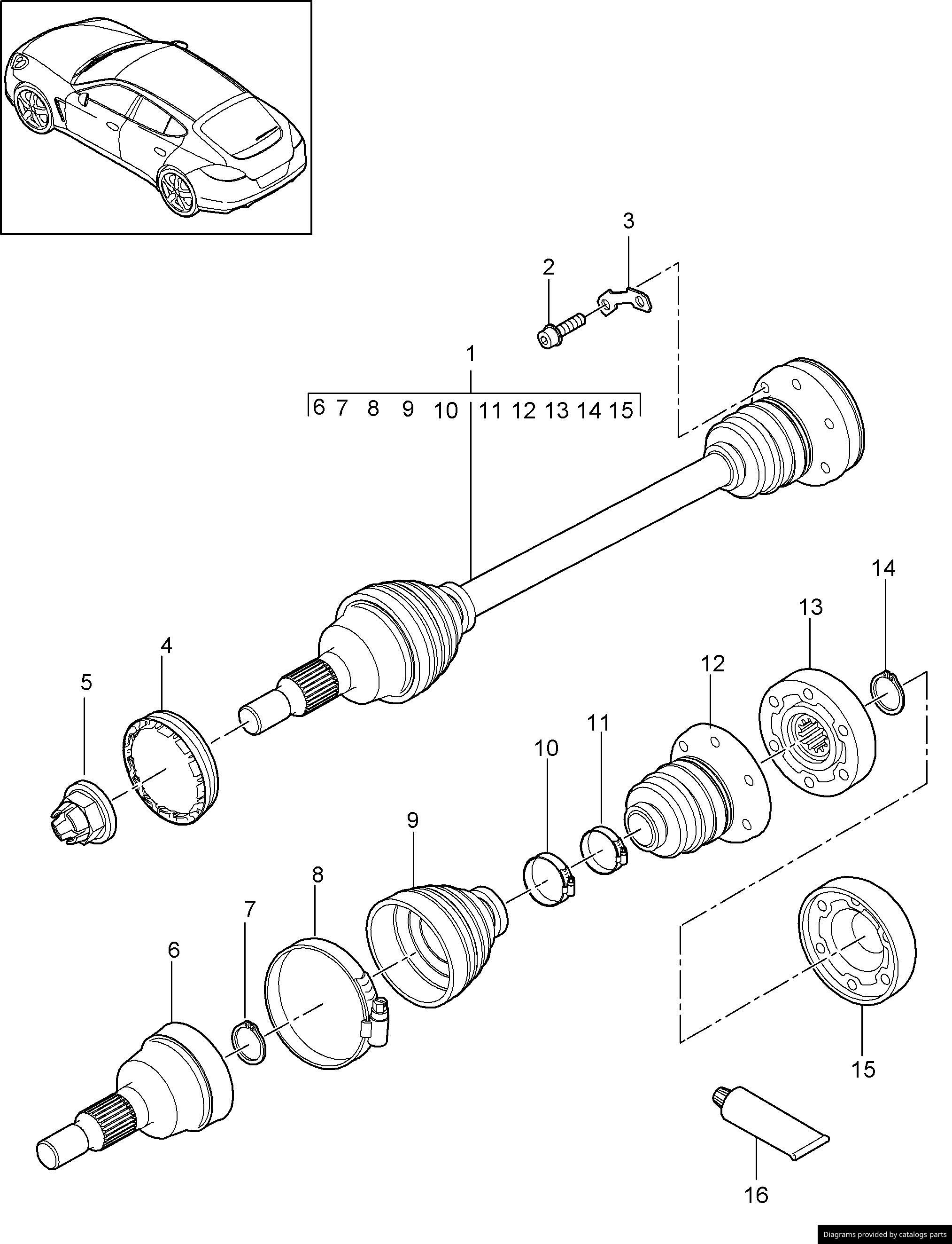 Car part diagram