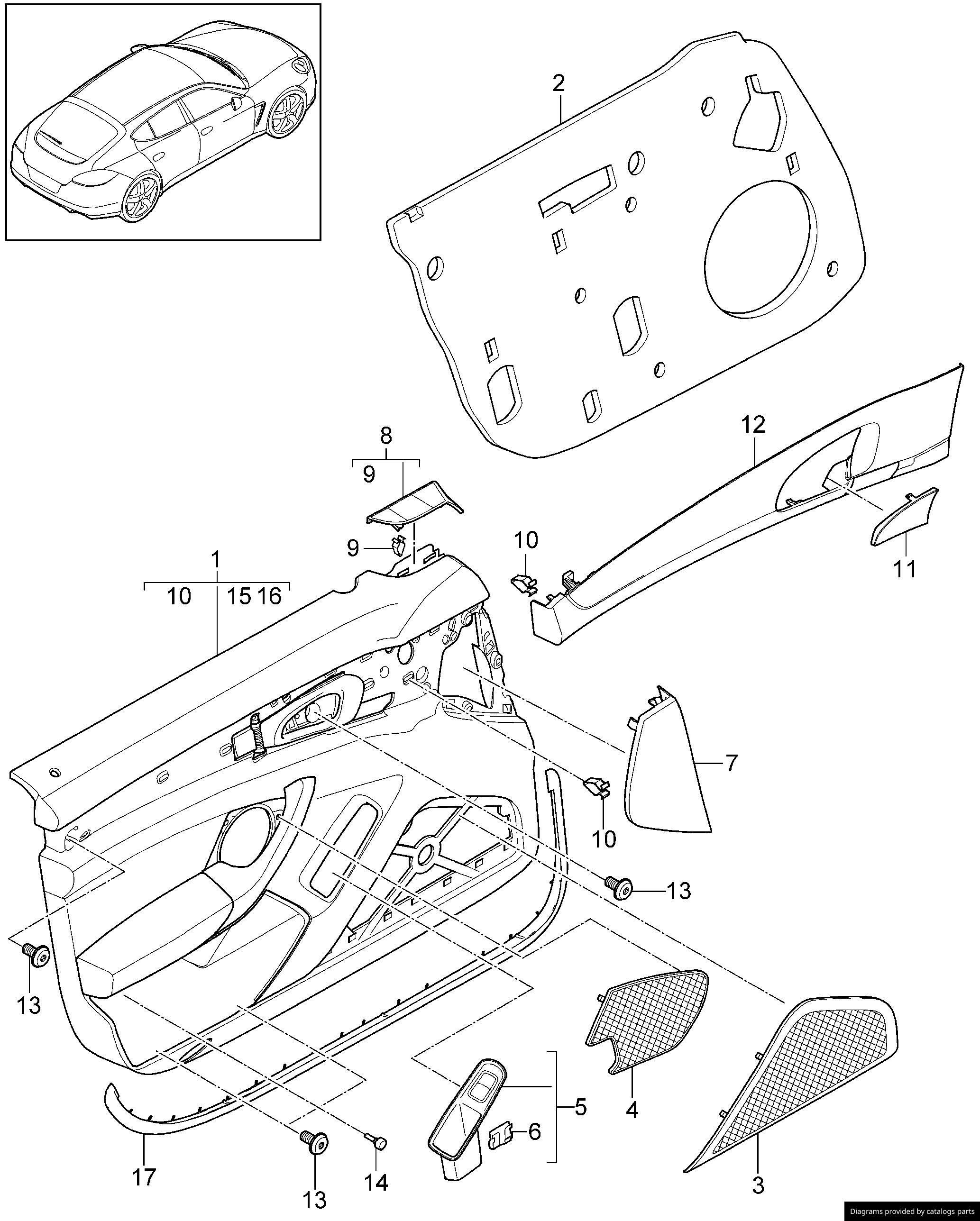 Car part diagram