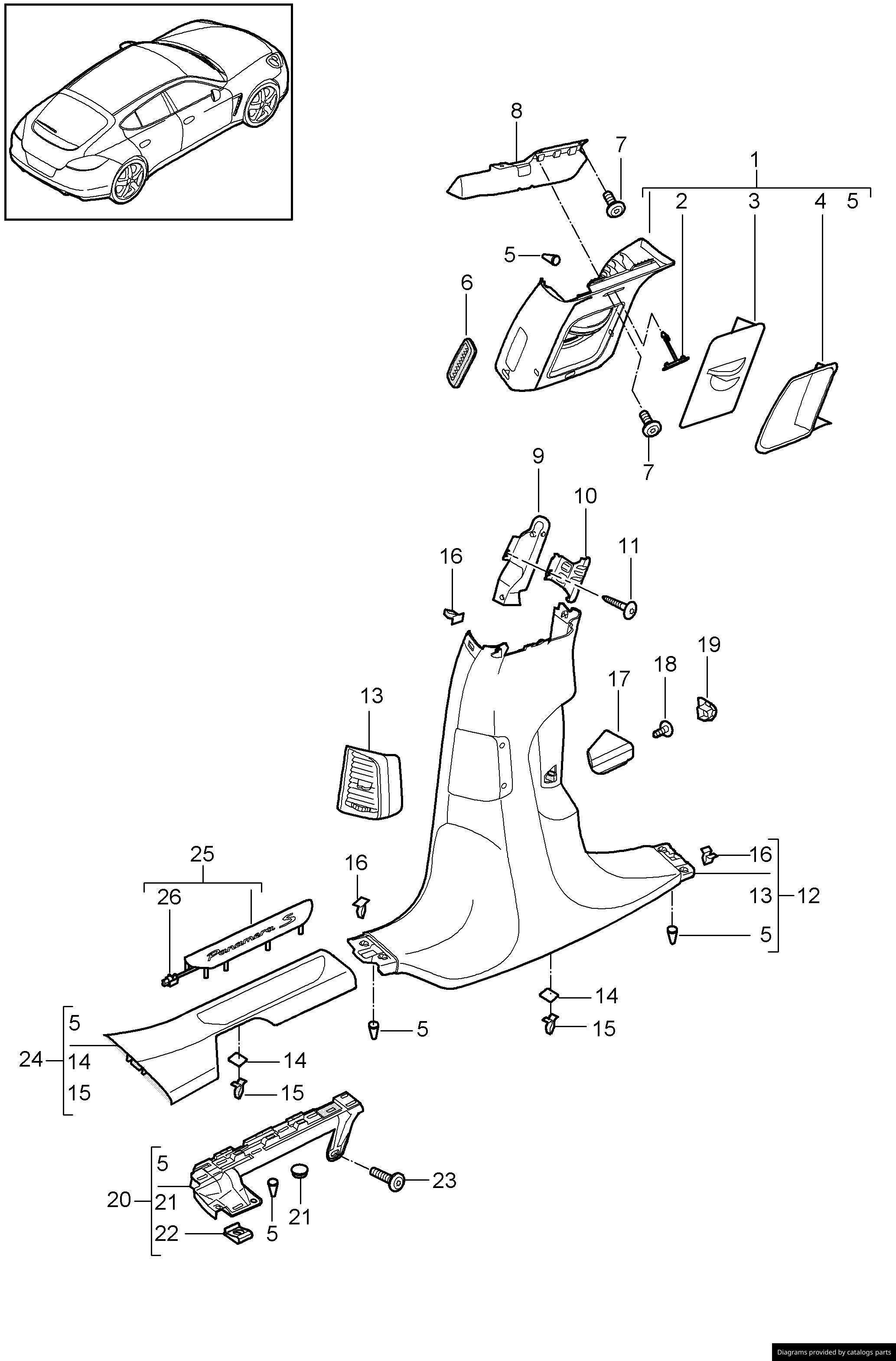 Car part diagram