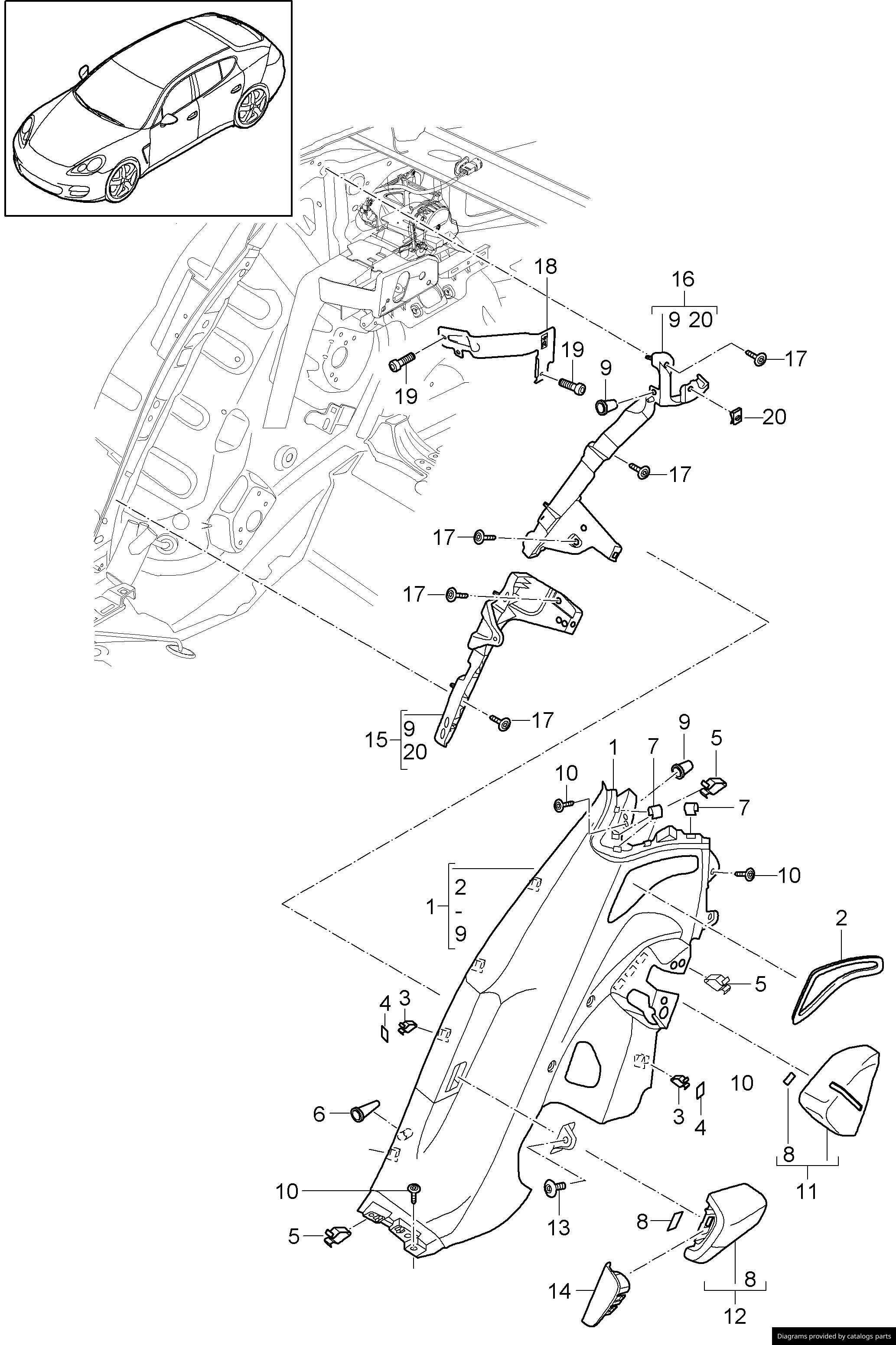 Car part diagram