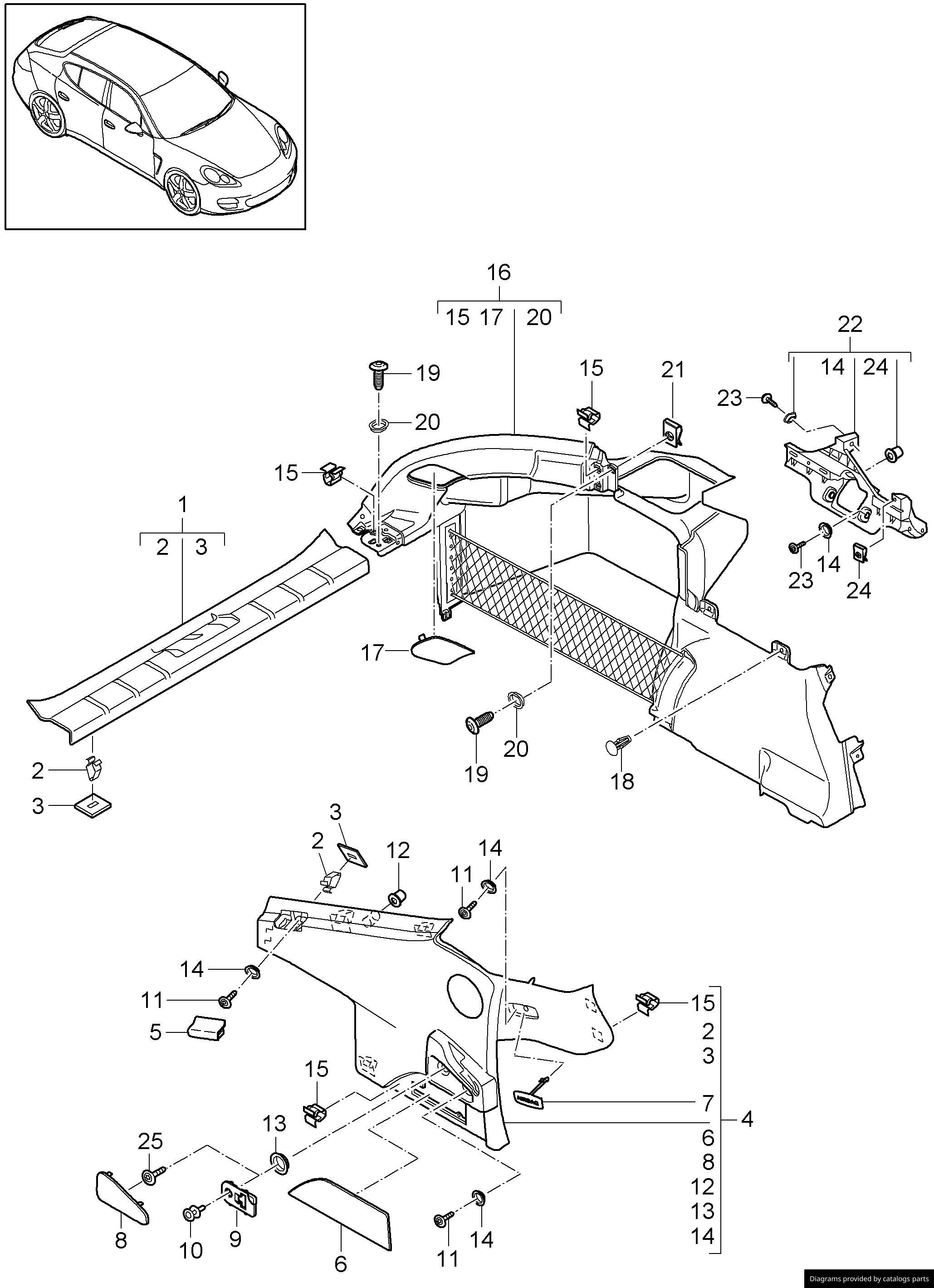 Car part diagram