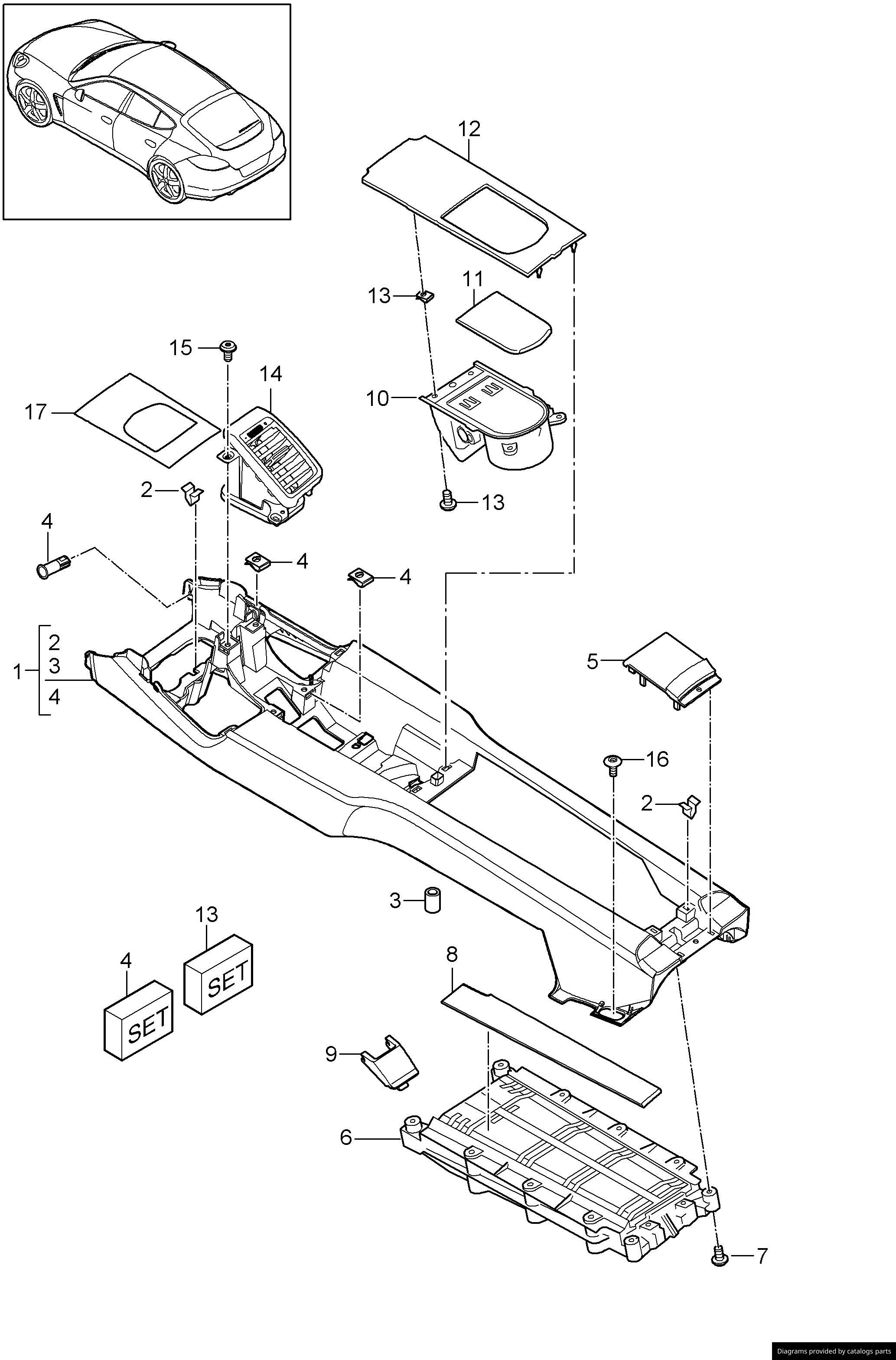 Car part diagram