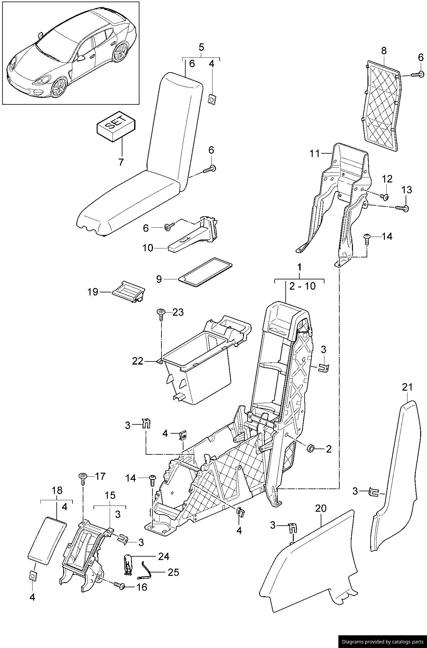 Car part diagram
