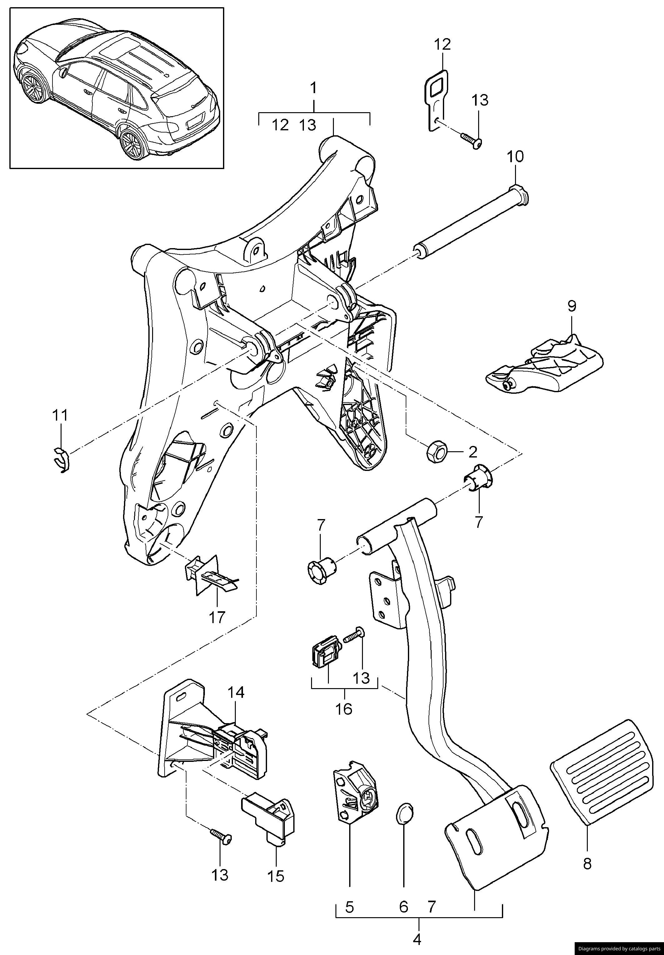 Car part diagram