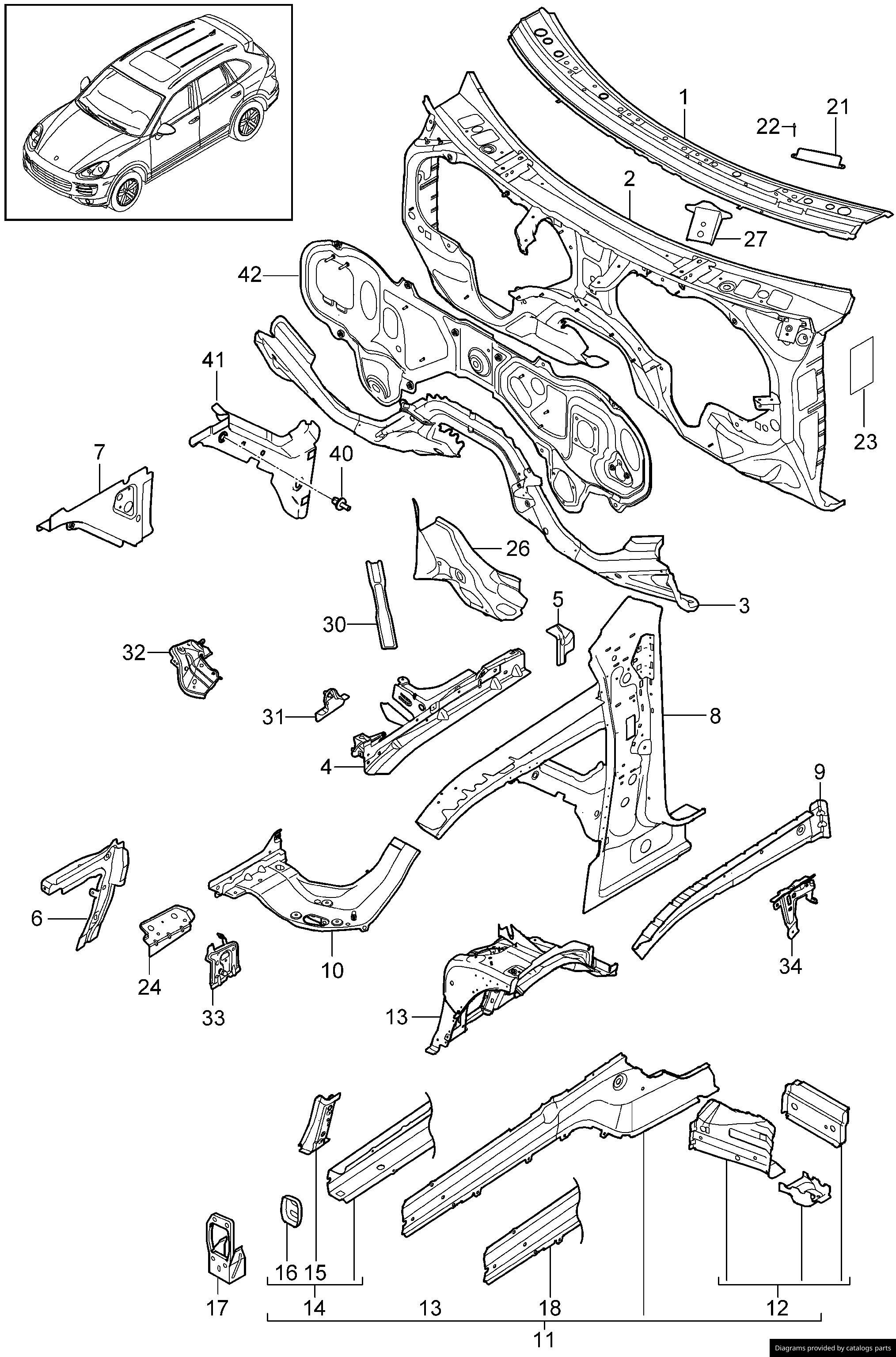 Car part diagram