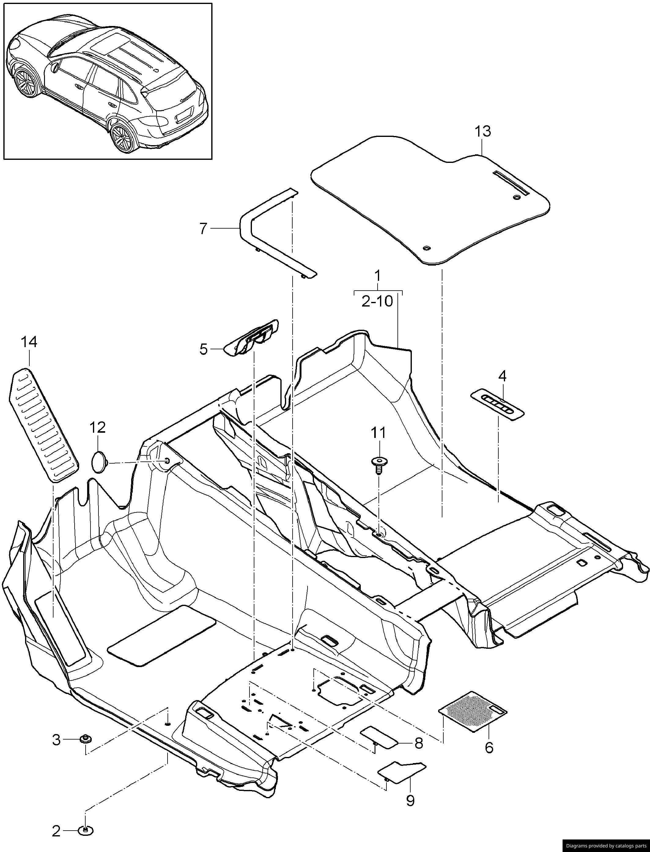 Car part diagram