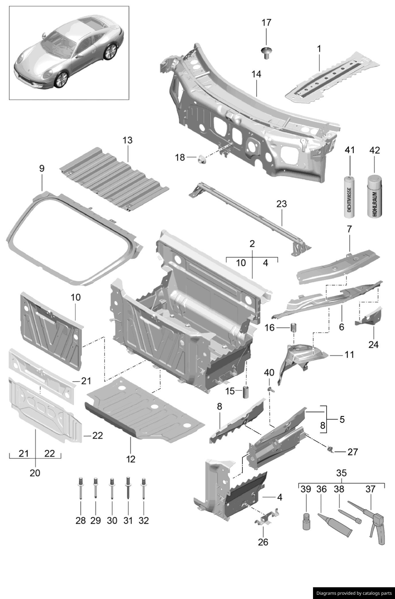 Car part diagram