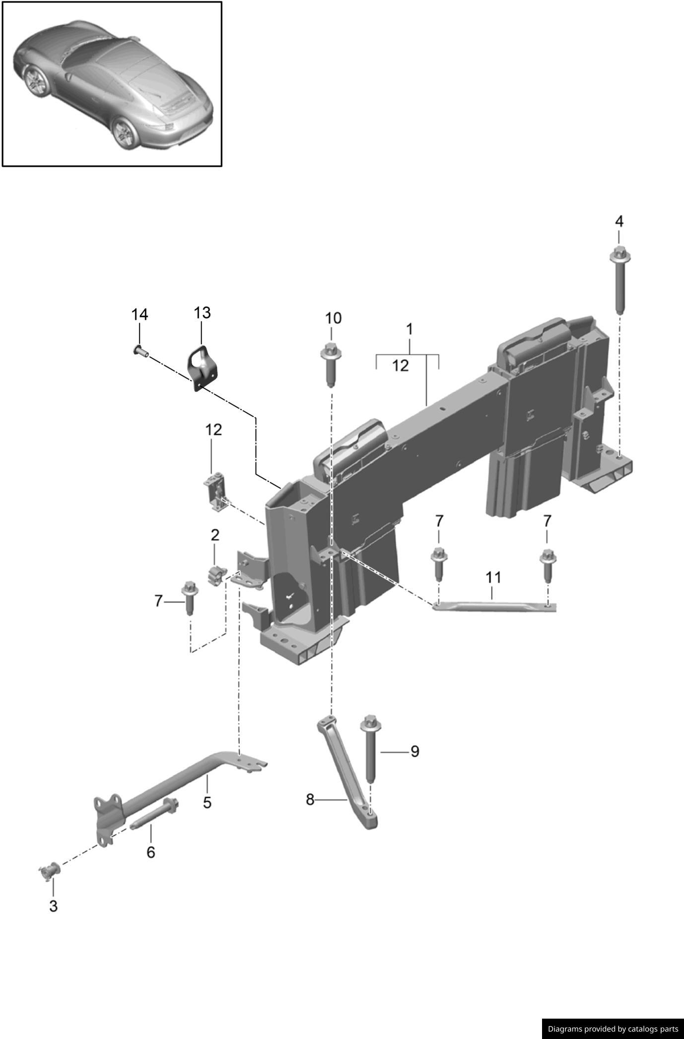Car part diagram
